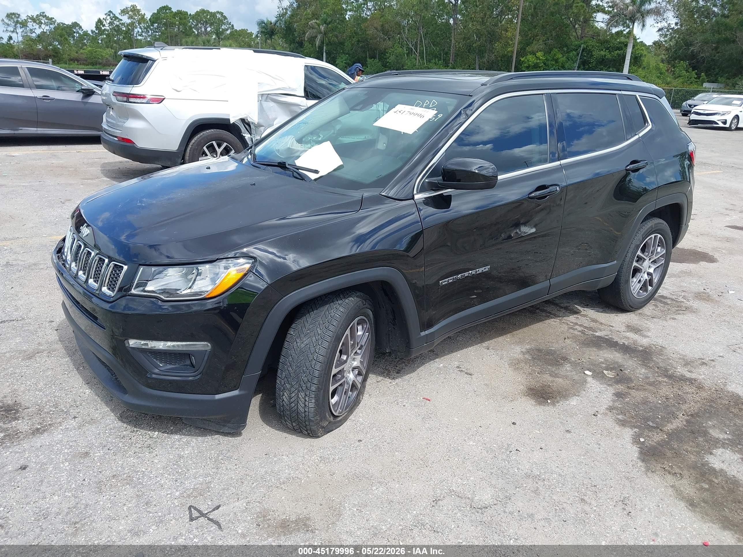 2020 Jeep Compass Sun And Safety Fwd Black vin: 3C4NJCBB4LT252859