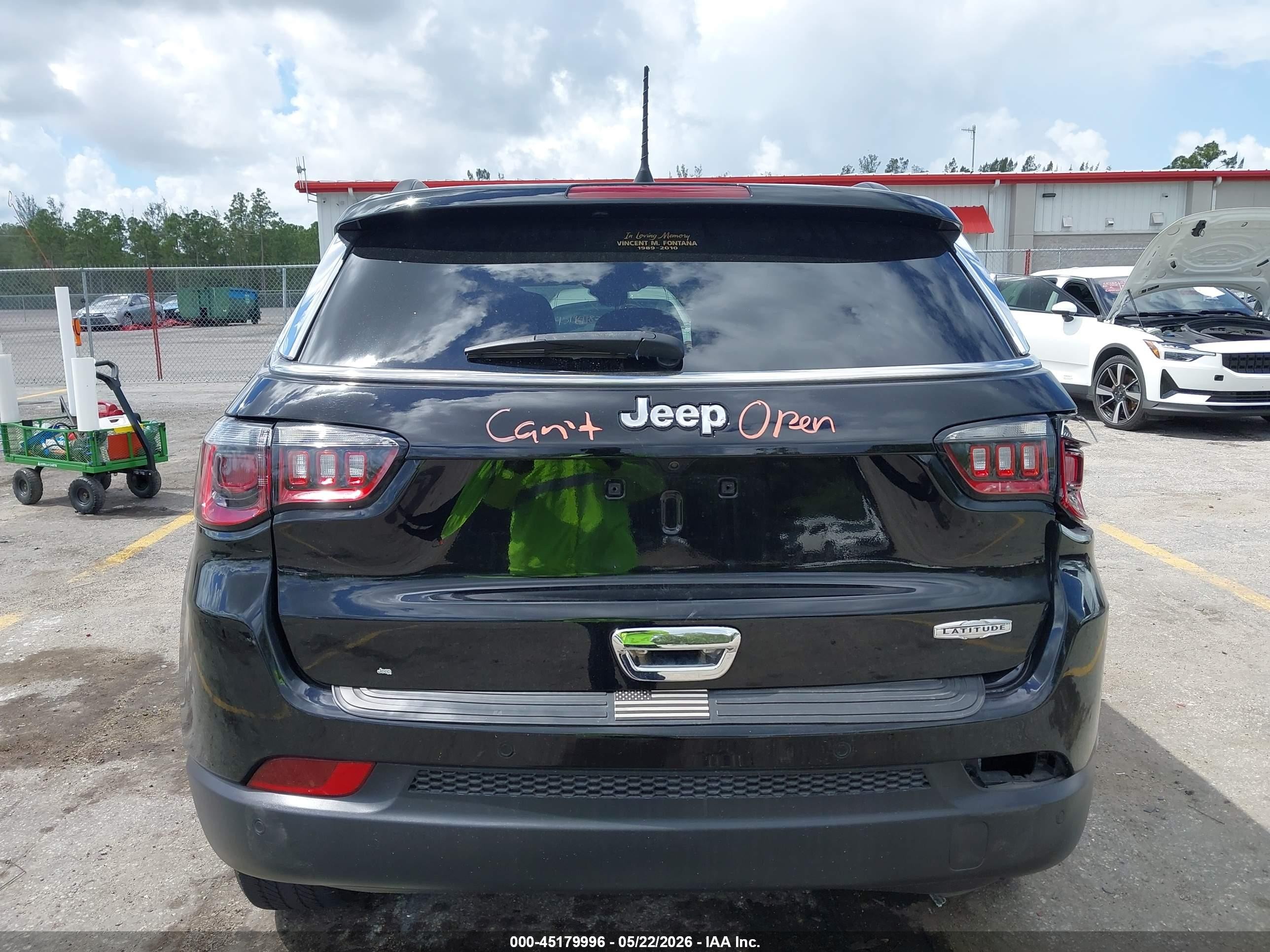 2020 Jeep Compass Sun And Safety Fwd Black vin: 3C4NJCBB4LT252859