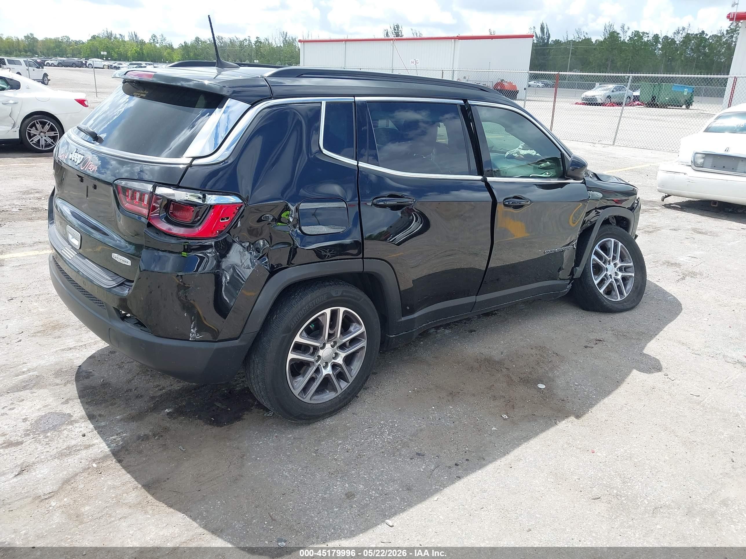 2020 Jeep Compass Sun And Safety Fwd Black vin: 3C4NJCBB4LT252859