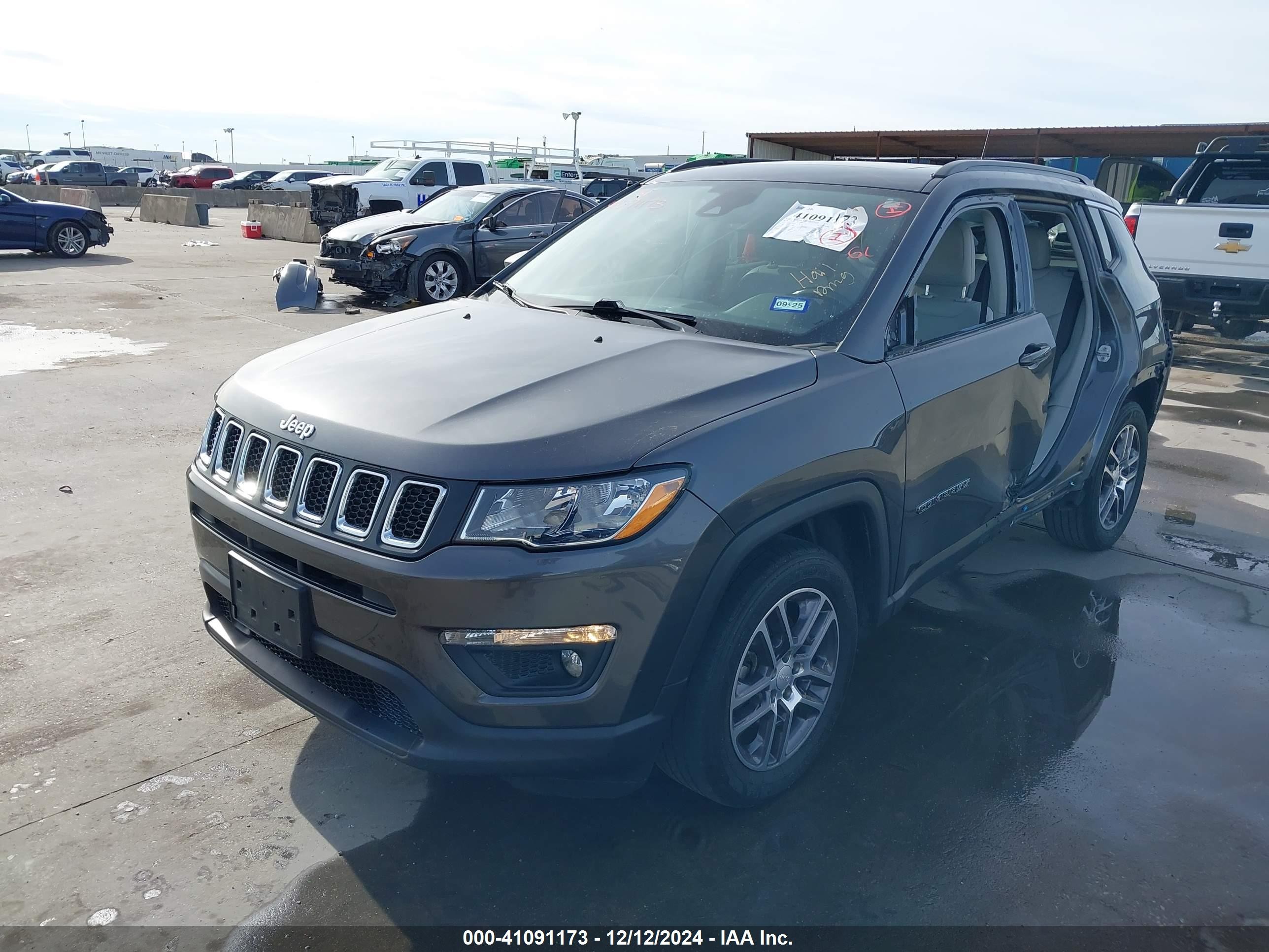 2020 Jeep Compass Sun And Safety Fwd Gray vin: 3C4NJCBB4LT258774