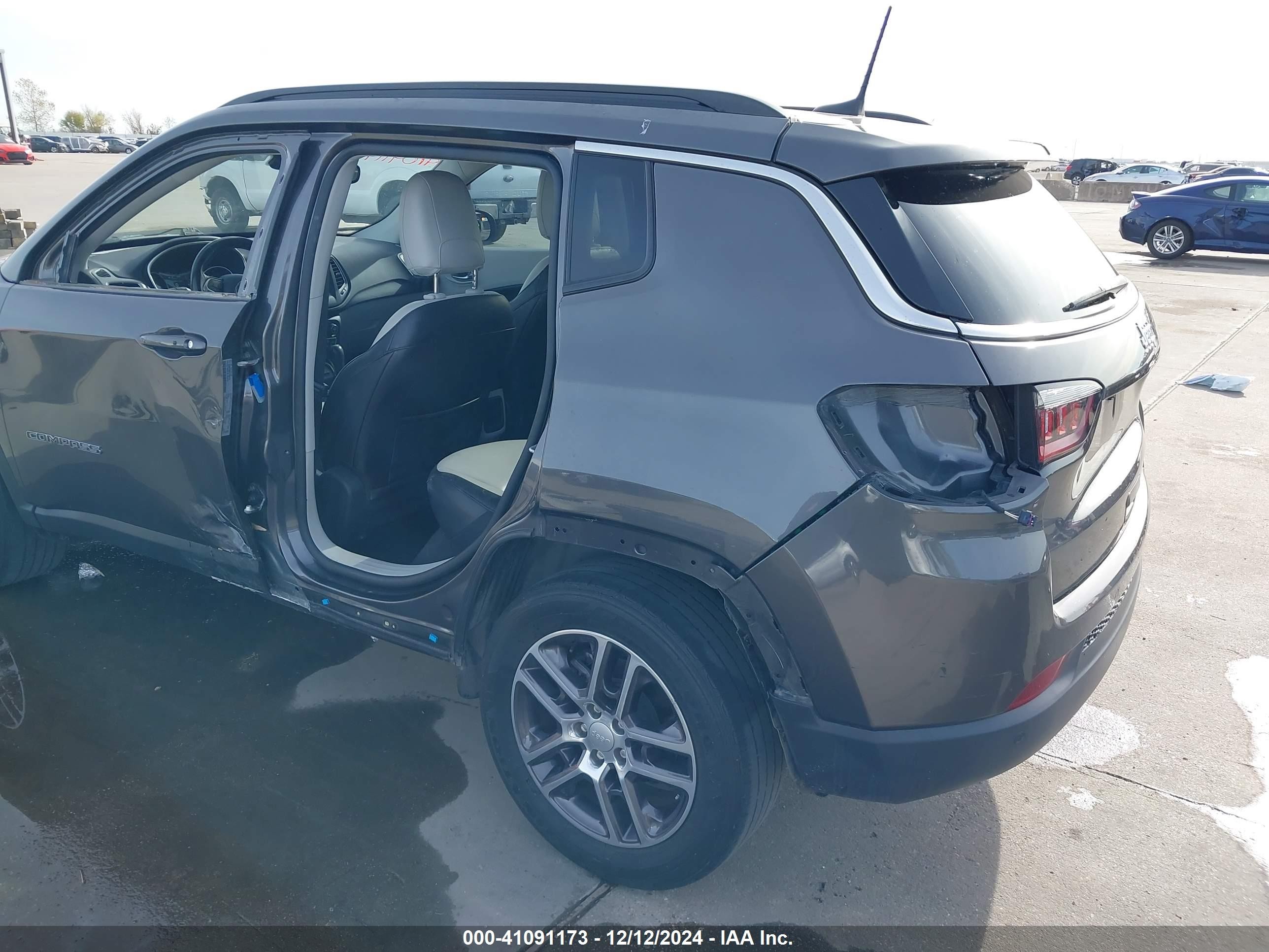 2020 Jeep Compass Sun And Safety Fwd Gray vin: 3C4NJCBB4LT258774