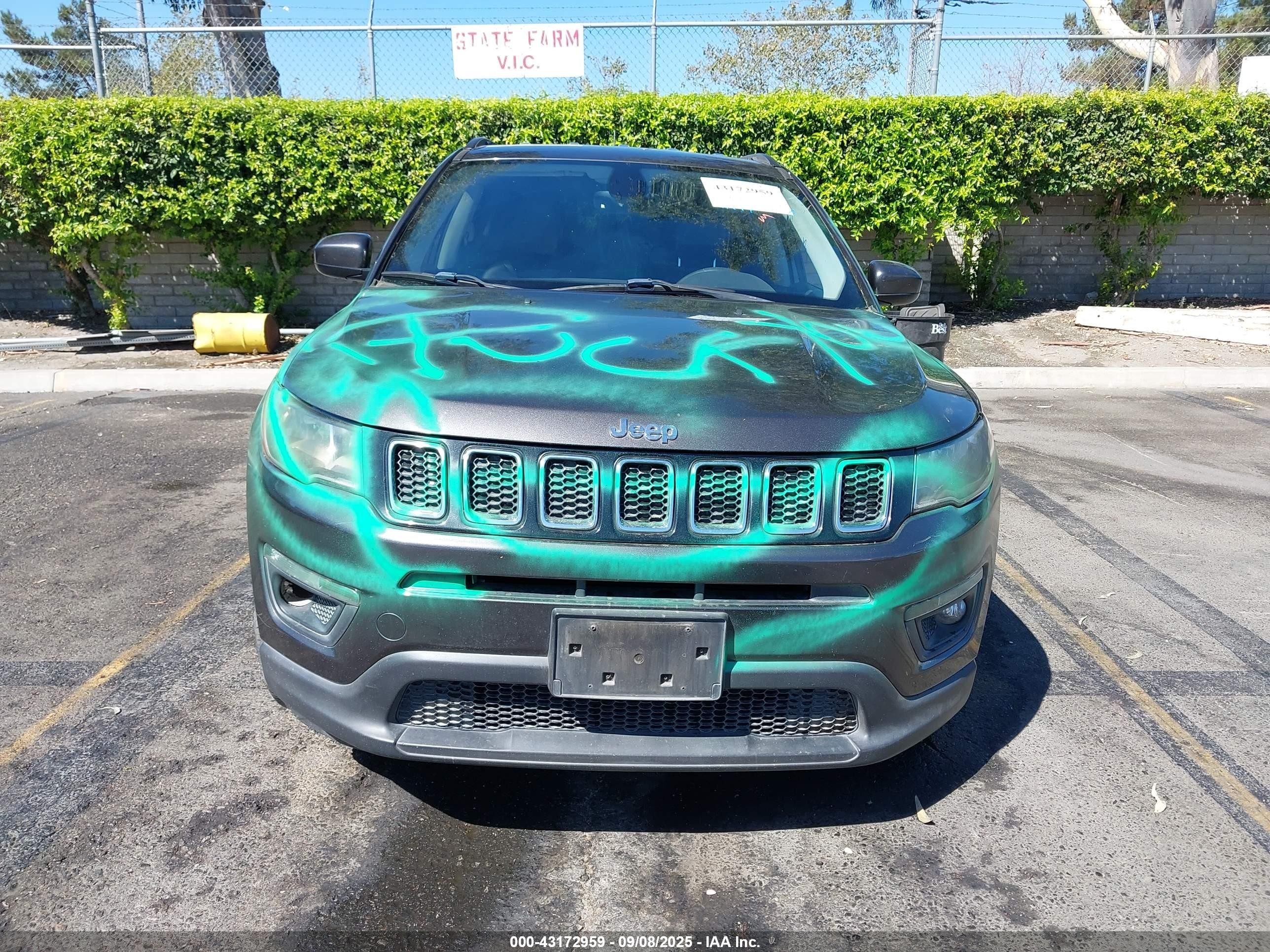 2017 Jeep New Compass Latitude Fwd Black vin: 3C4NJCBB5HT605911