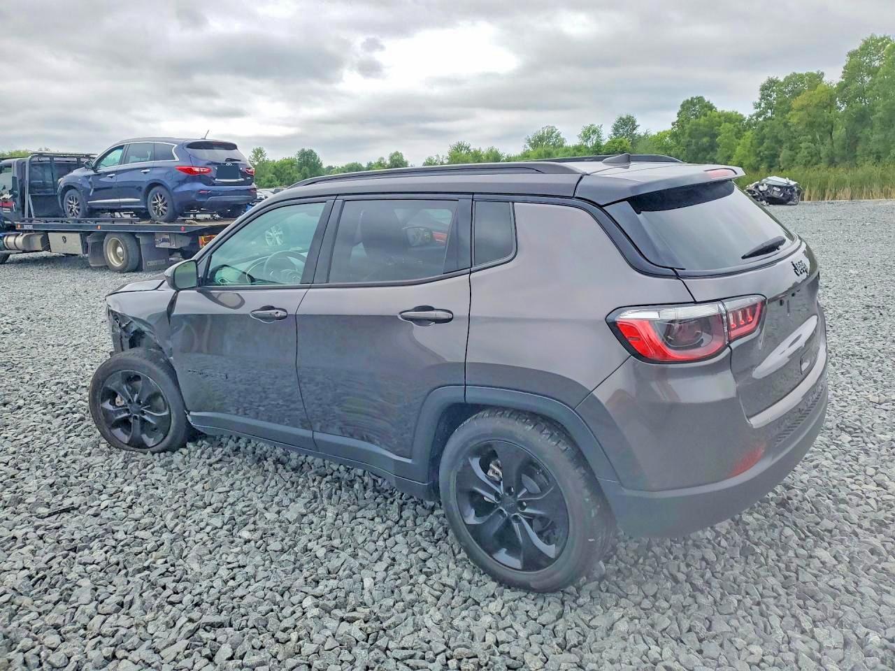 2021 Jeep Compass Latitude Серый vin: 3C4NJCBB5MT604168
