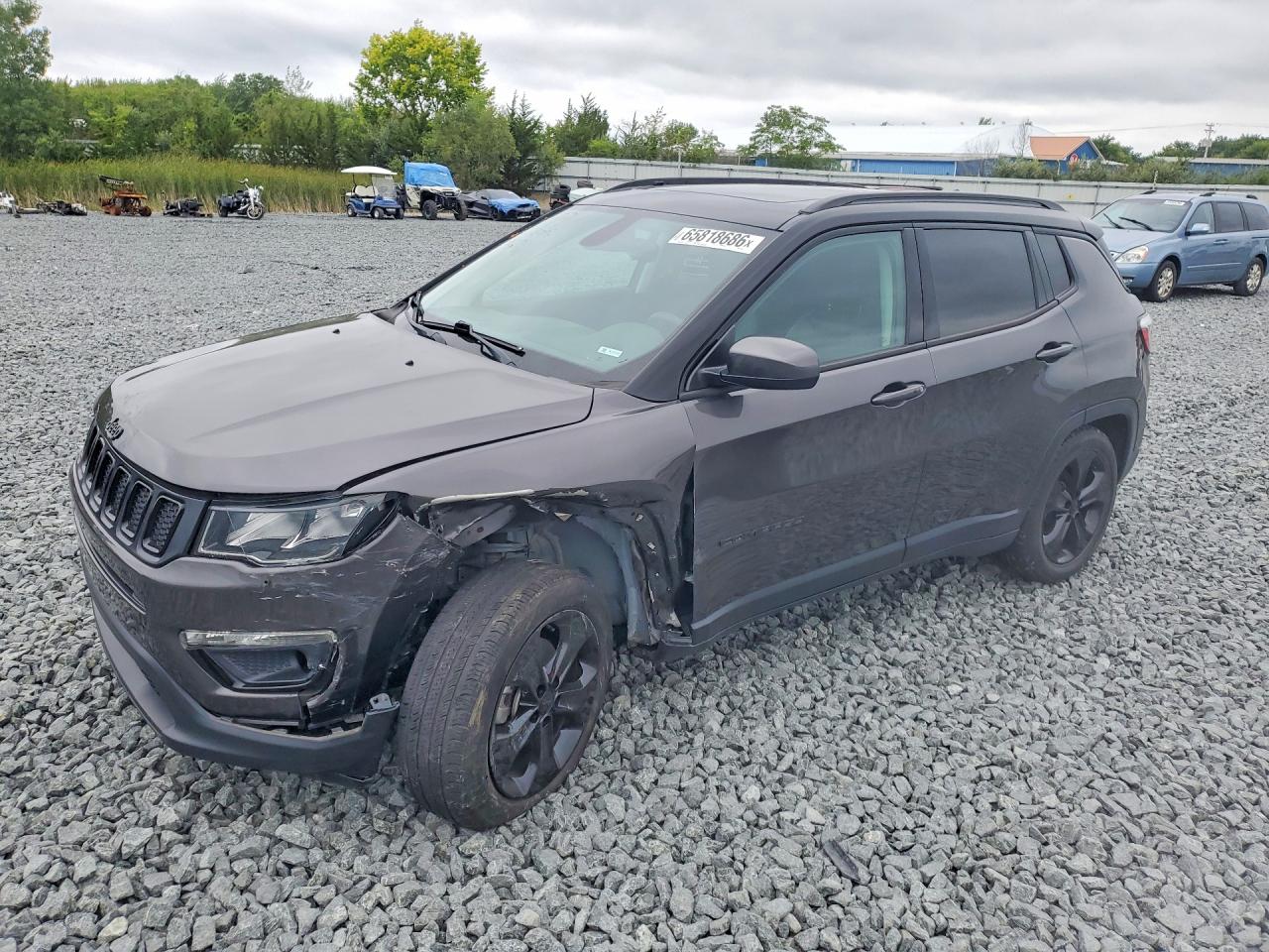 2021 Jeep Compass Latitude Gray vin: 3C4NJCBB5MT604168