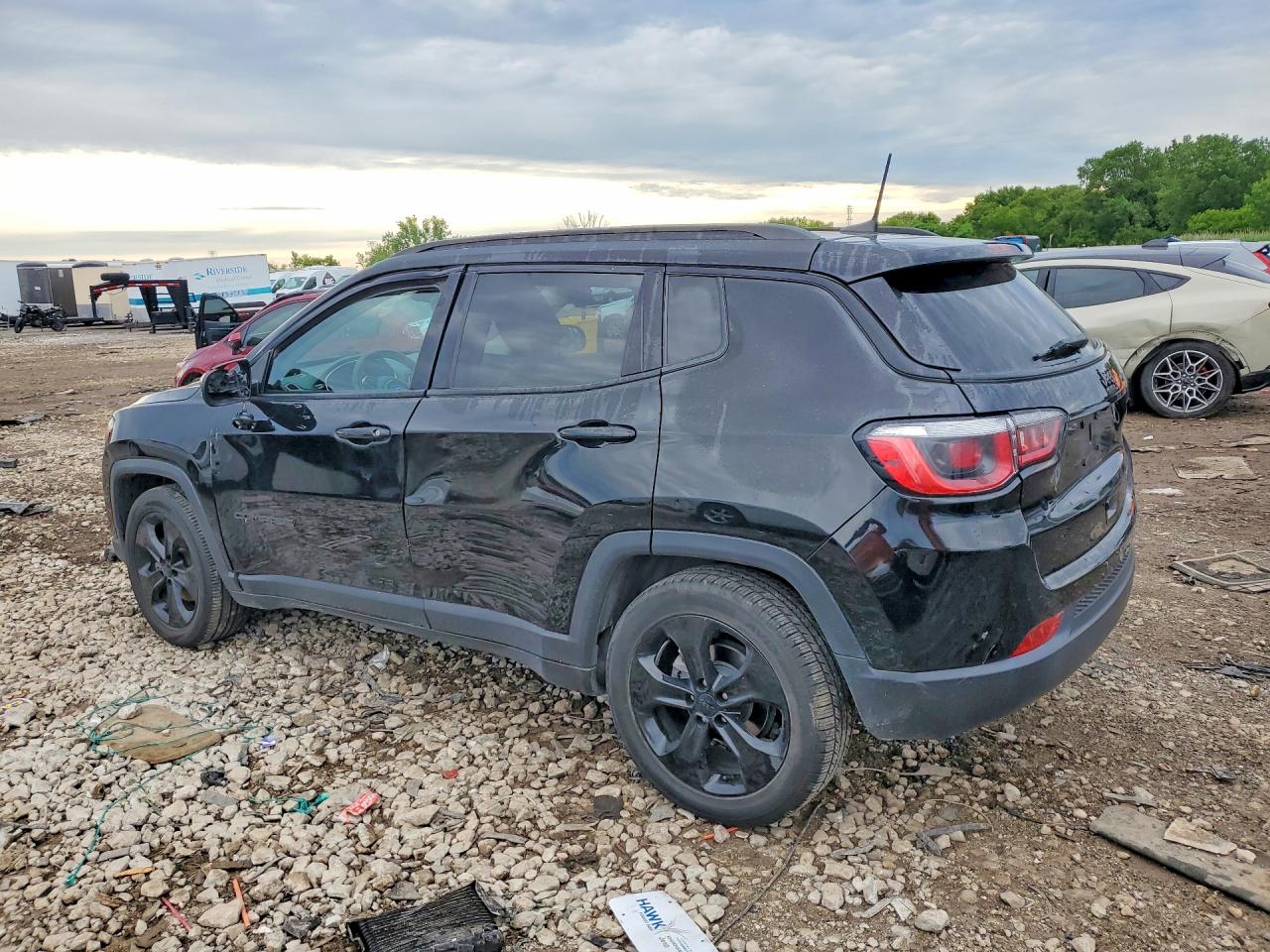 2021 Jeep Compass Latitude Black vin: 3C4NJCBB6MT585632