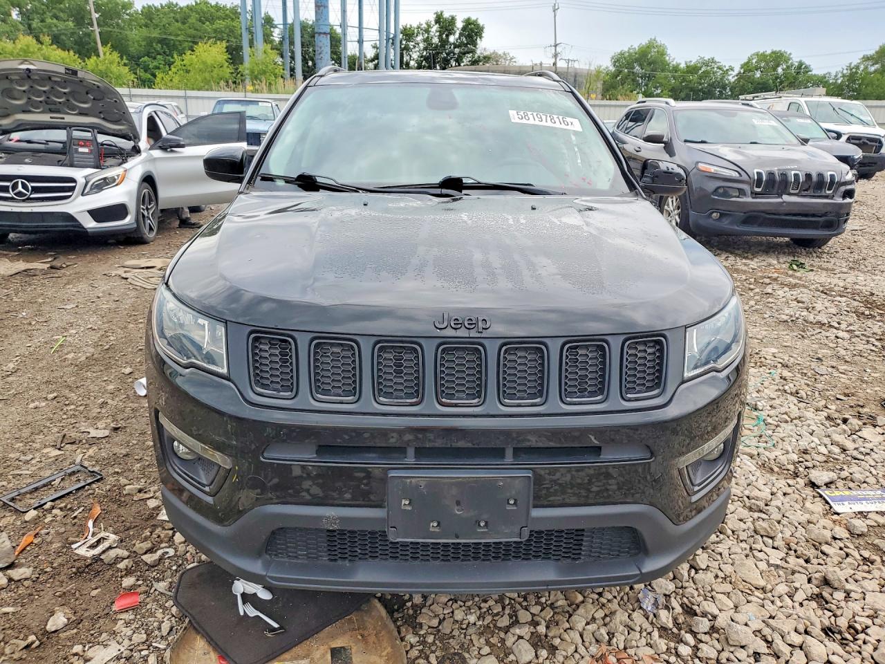 2021 Jeep Compass Latitude Black vin: 3C4NJCBB6MT585632
