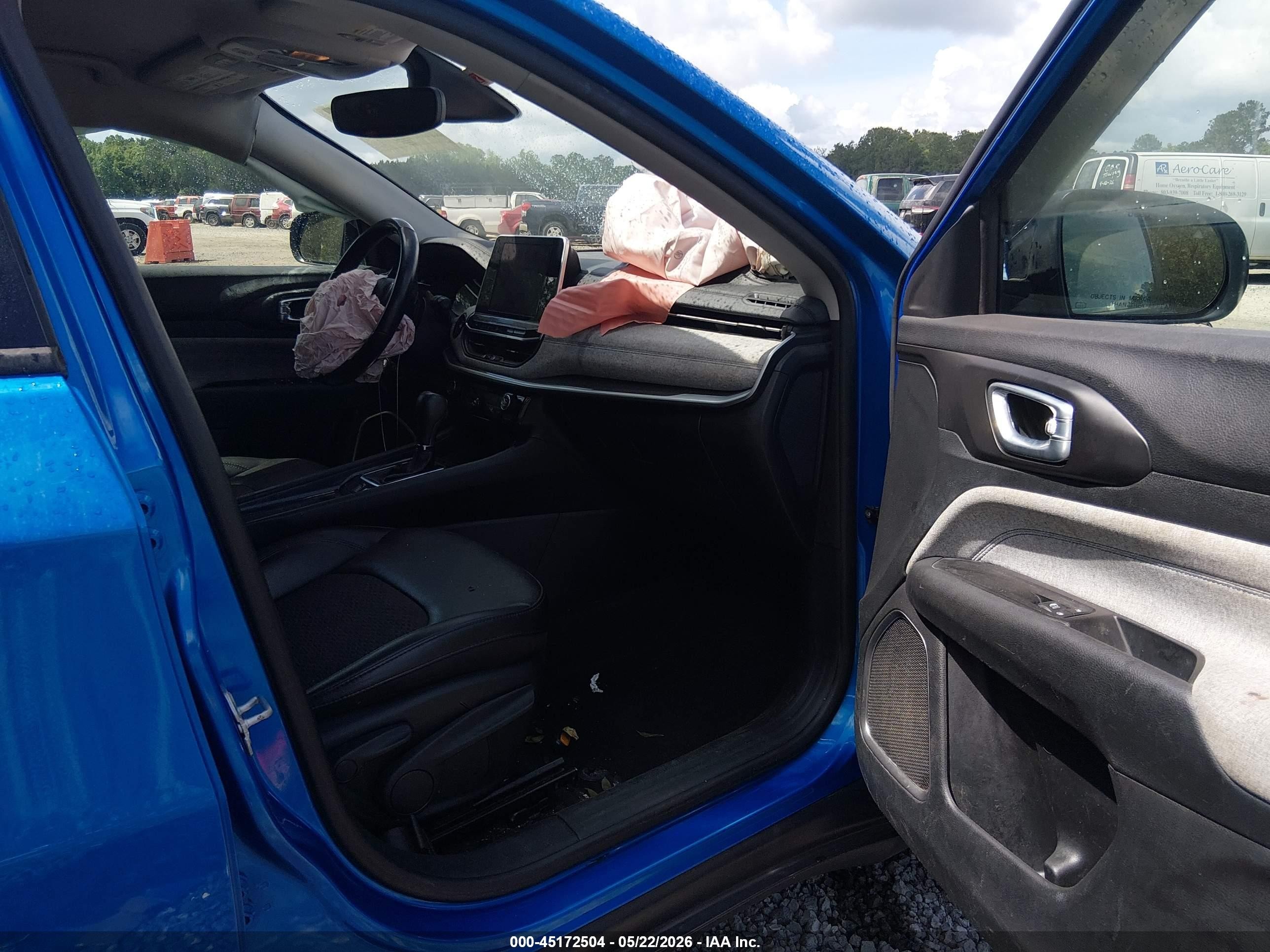 2022 Jeep Compass Latitude Fwd Blue vin: 3C4NJCBB6NT106689