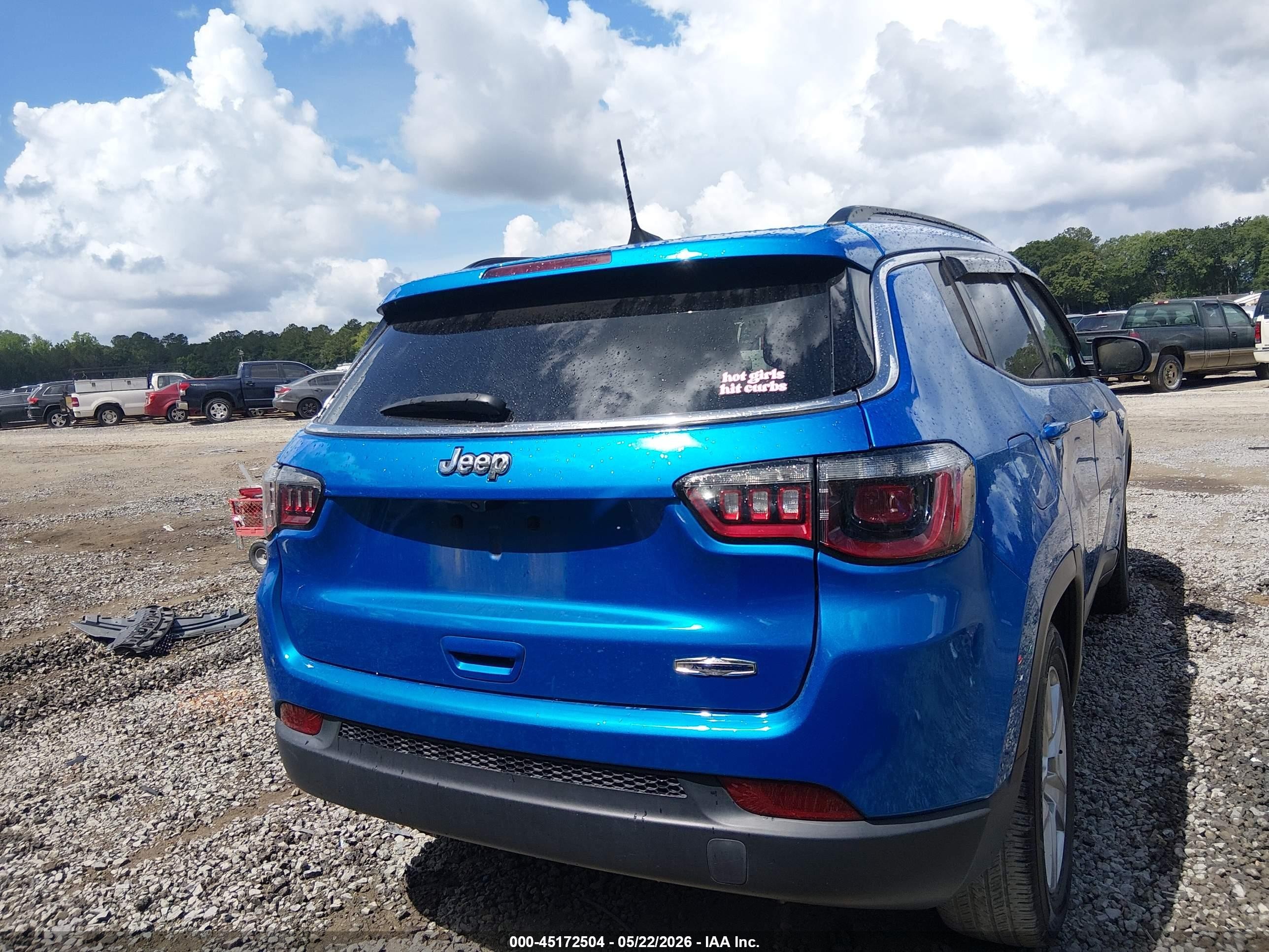 2022 Jeep Compass Latitude Fwd Blue vin: 3C4NJCBB6NT106689