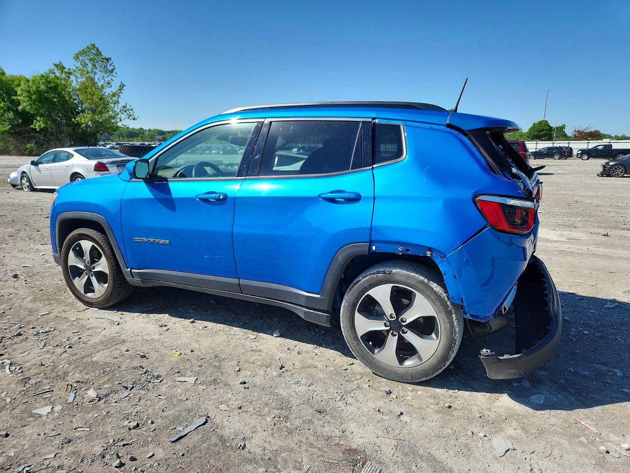 2019 Jeep Compass Latitude Blue vin: 3C4NJCBB7KT778062