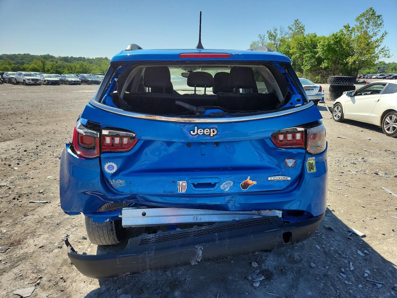 2019 Jeep Compass Latitude Blue vin: 3C4NJCBB7KT778062