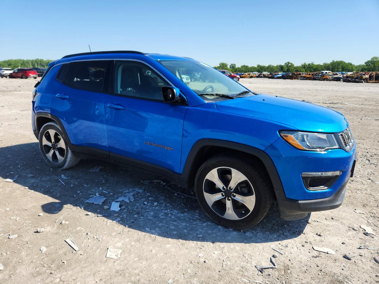 2019 Jeep Compass Latitude Blue vin: 3C4NJCBB7KT778062