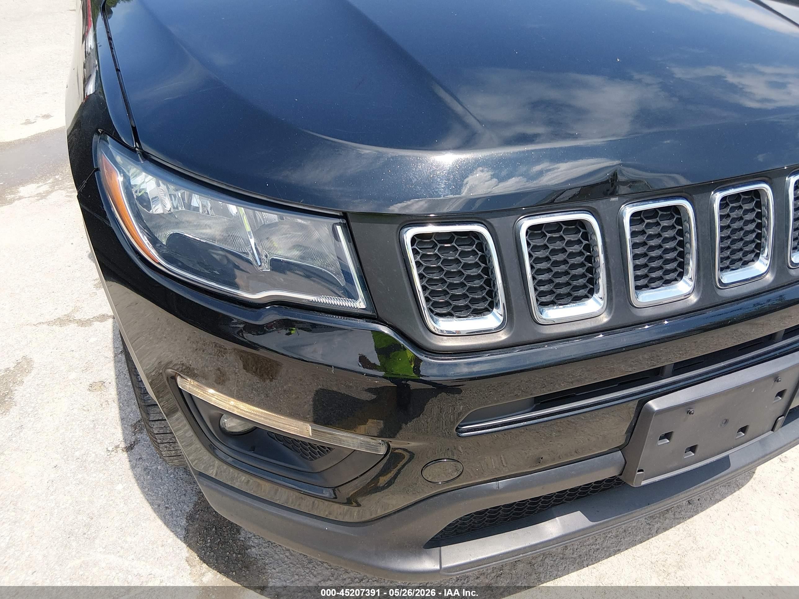 2020 Jeep Compass Sun And Wheel Fwd Black vin: 3C4NJCBB7LT144395
