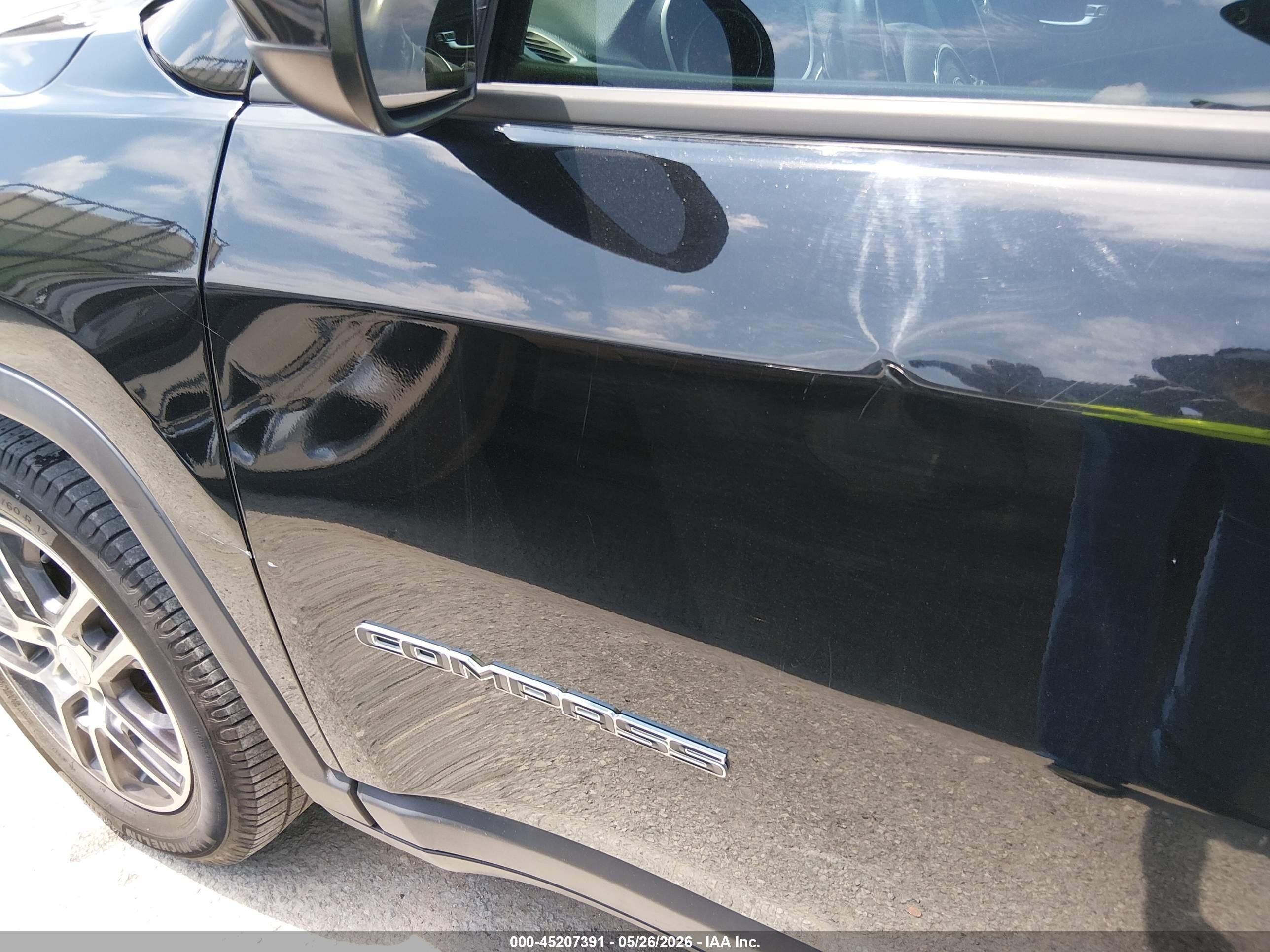 2020 Jeep Compass Sun And Wheel Fwd Black vin: 3C4NJCBB7LT144395