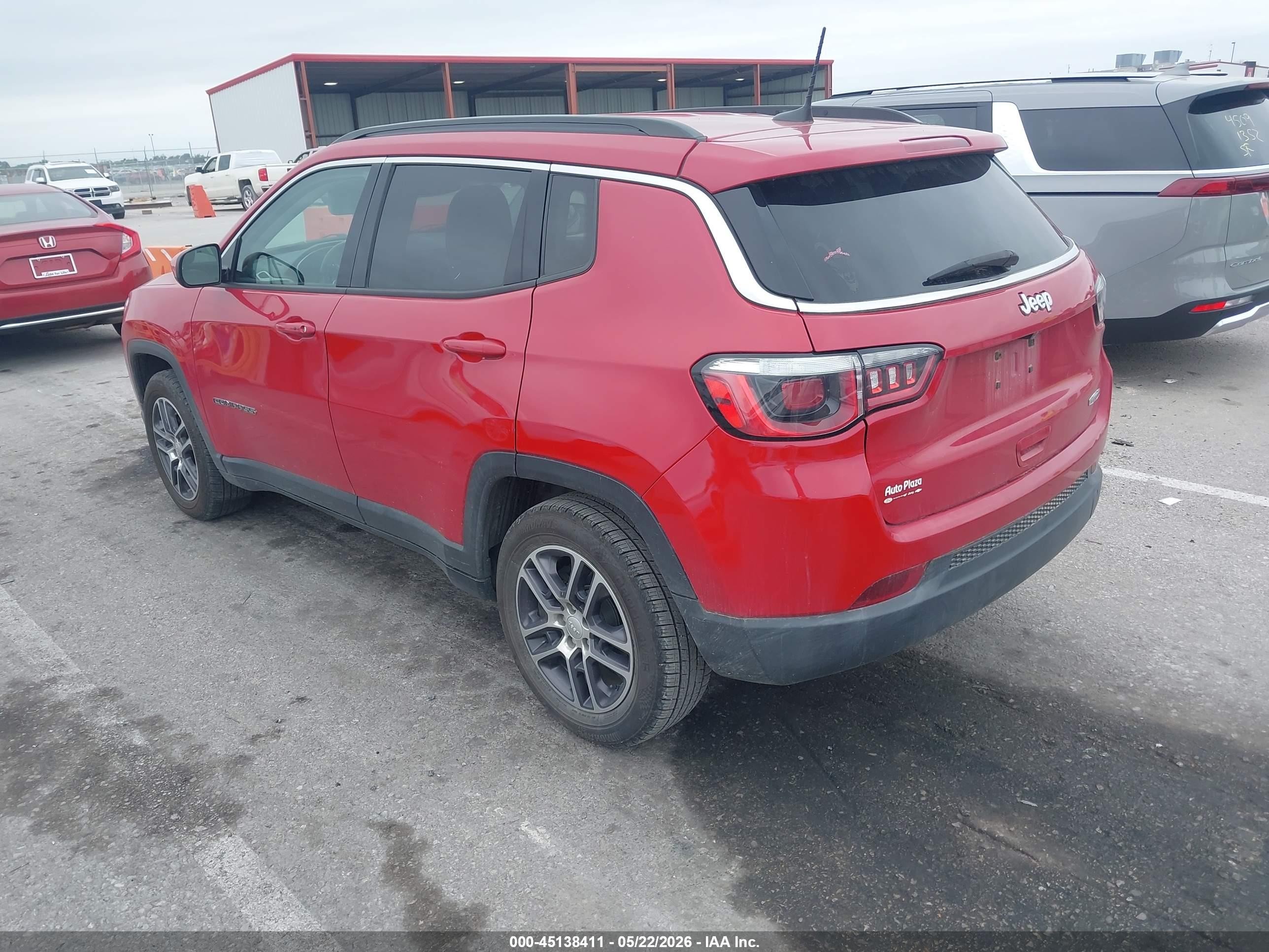 2019 Jeep Compass Latitude Fwd Red vin: 3C4NJCBB8KT706190