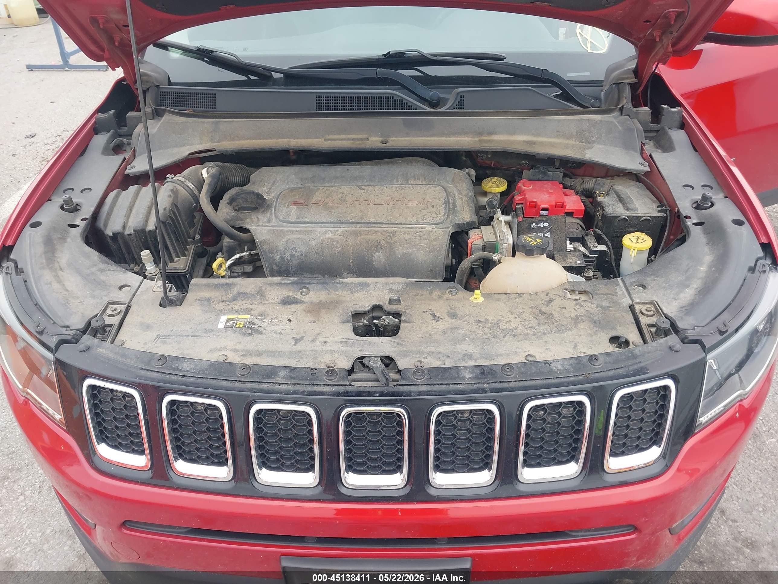 2019 Jeep Compass Latitude Fwd Red vin: 3C4NJCBB8KT706190