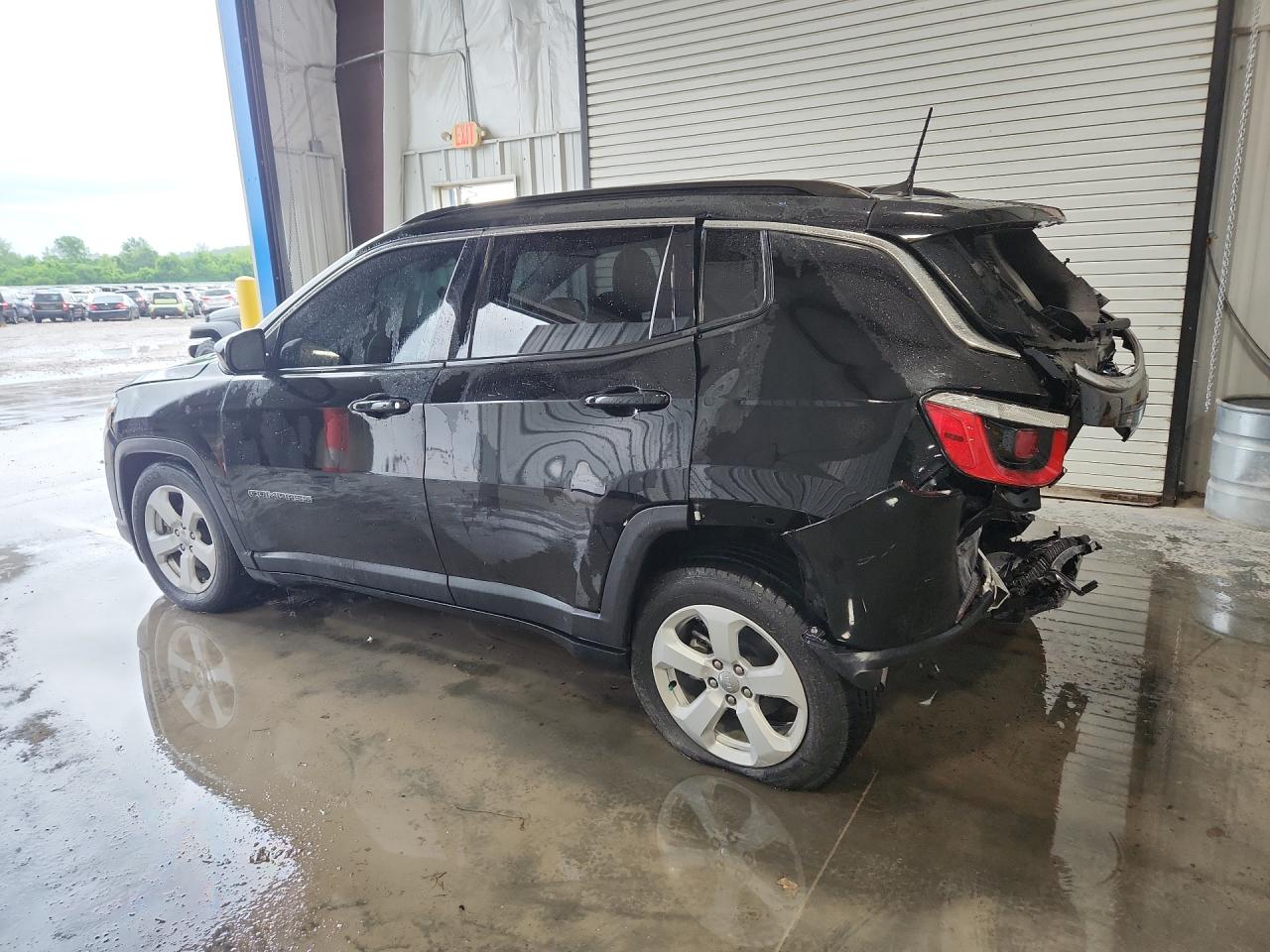 2019 Jeep Compass Latitude Black vin: 3C4NJCBB8KT855604 Damage: Left Qtr Panel, Severe Damage, Replacement Required