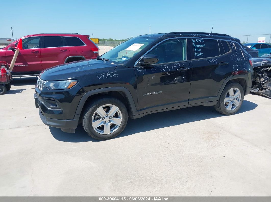2022 Jeep Compass Latitude Fwd Black vin: 3C4NJCBB8NT103518