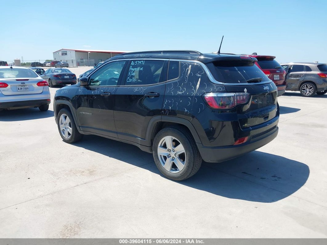 2022 Jeep Compass Latitude Fwd Black vin: 3C4NJCBB8NT103518