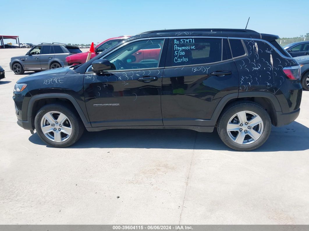 2022 Jeep Compass Latitude Fwd Black vin: 3C4NJCBB8NT103518