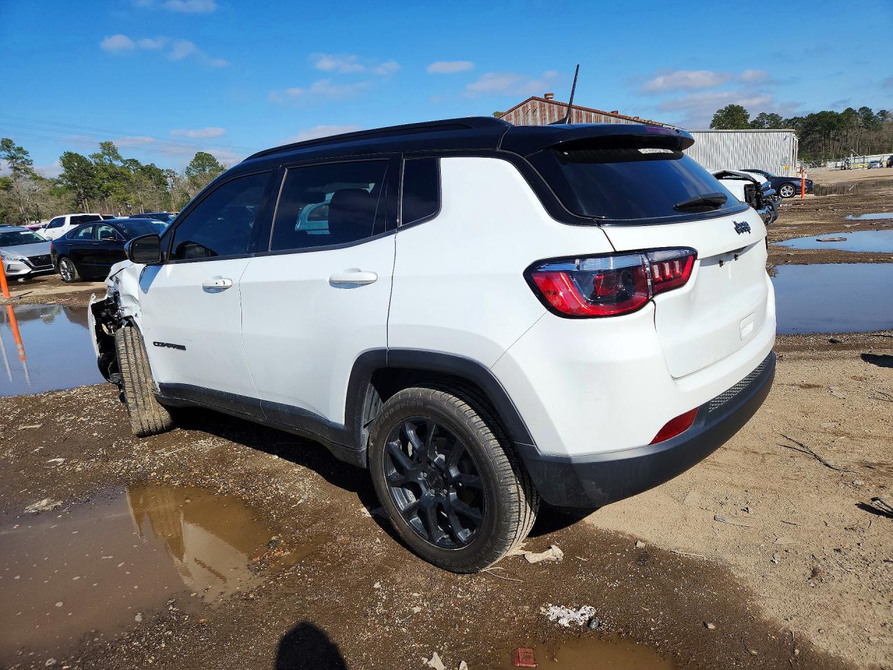 2022 Jeep Compass Latitude White vin: 3C4NJCBB8NT179854