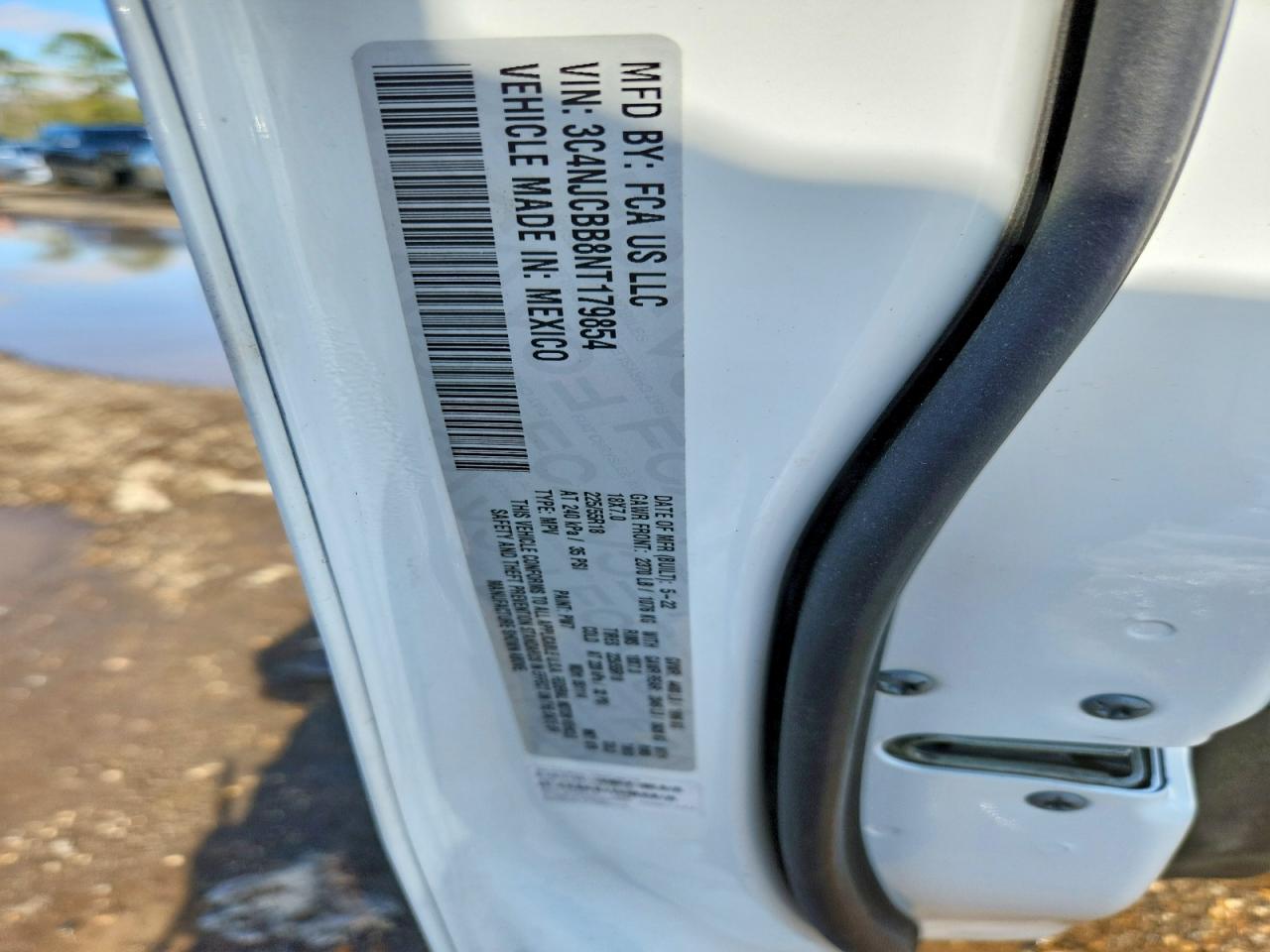 2022 Jeep Compass Latitude White vin: 3C4NJCBB8NT179854