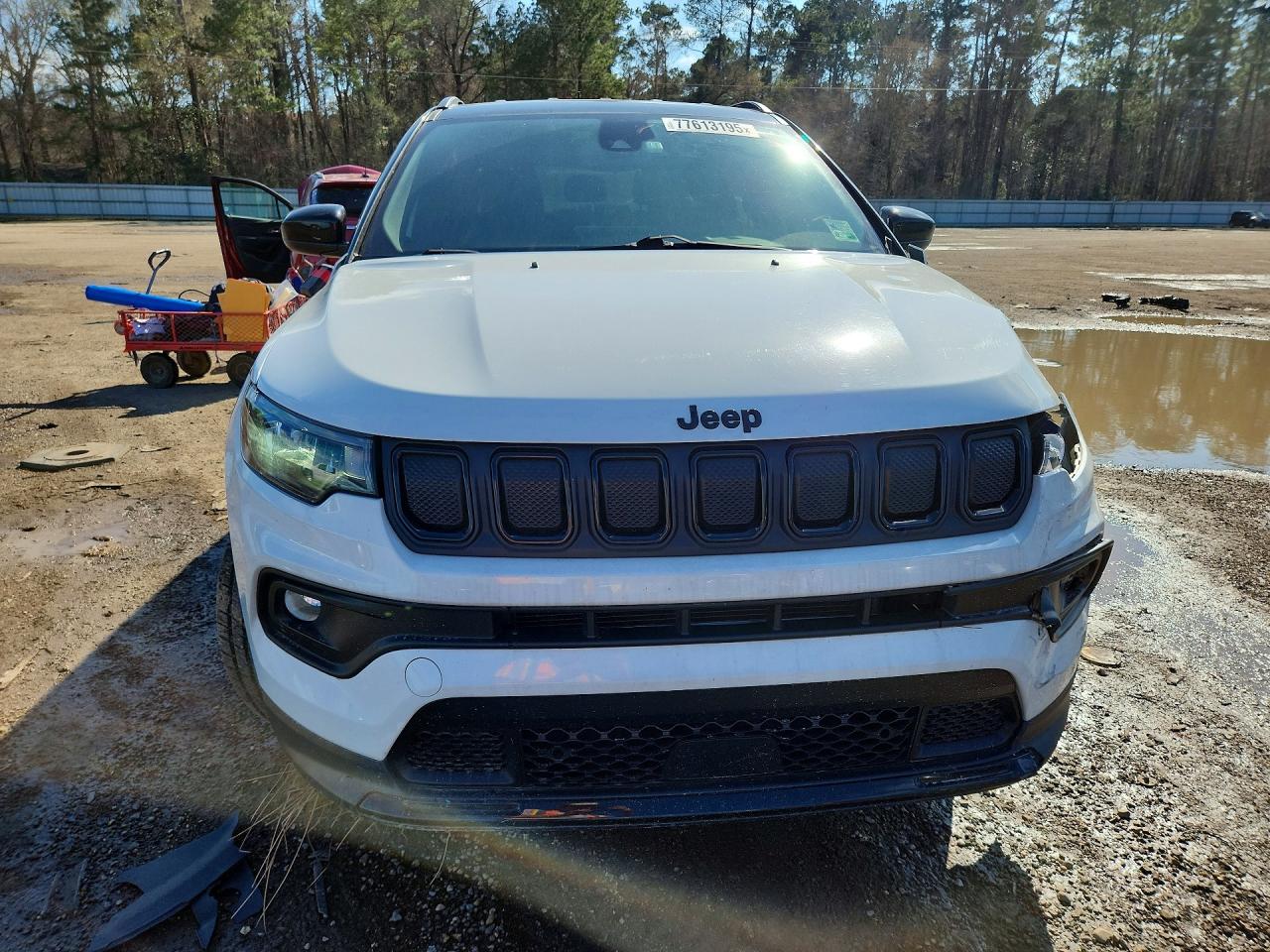 2022 Jeep Compass Latitude White vin: 3C4NJCBB8NT179854
