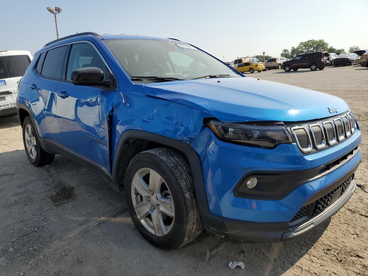 2022 Jeep Compass Latitude Blue vin: 3C4NJCBBXNT166300
