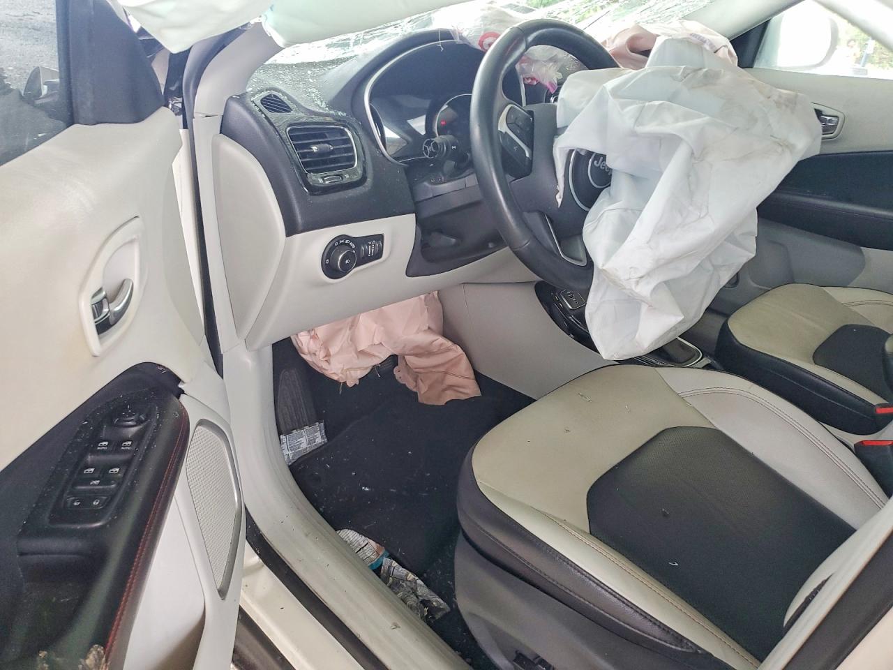2020 Jeep Compass Limited White vin: 3C4NJCCB0LT125721