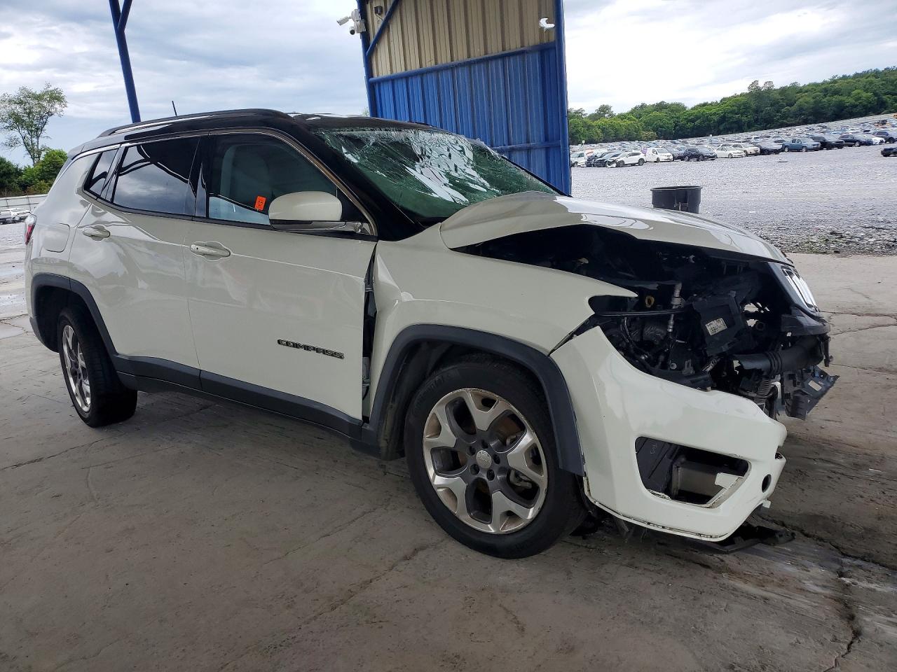 2020 Jeep Compass Limited White vin: 3C4NJCCB0LT125721