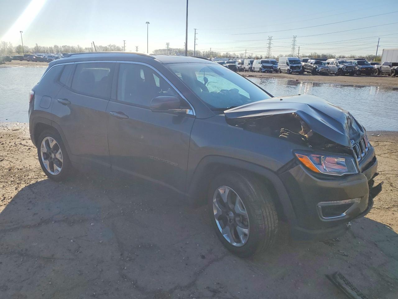 2019 Jeep Compass Limited Серый vin: 3C4NJCCB1KT802144