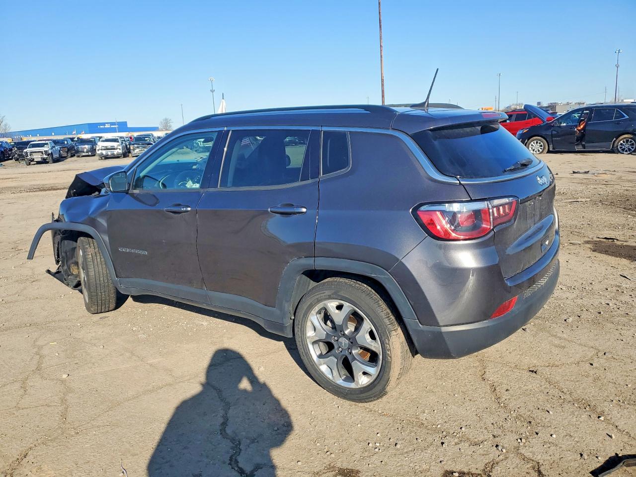 2019 Jeep Compass Limited Серый vin: 3C4NJCCB1KT802144