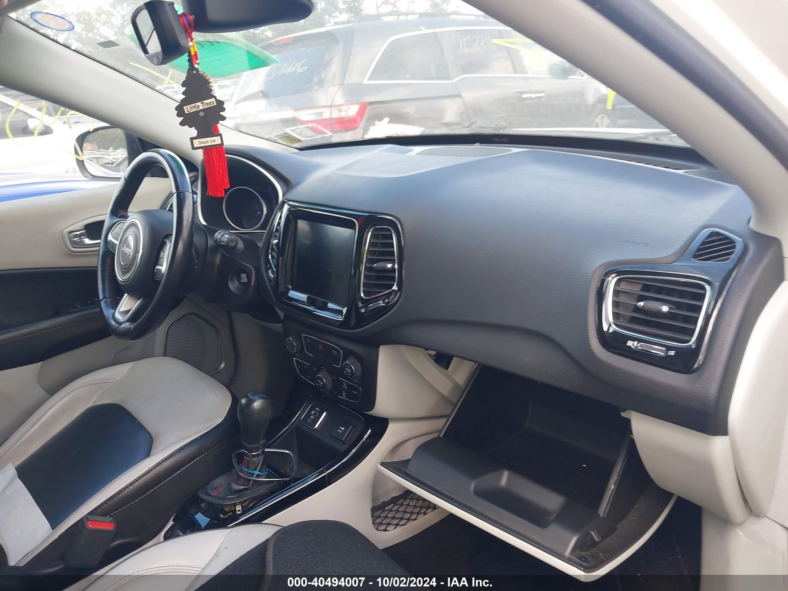 2020 Jeep Compass Limited Fwd White vin: 3C4NJCCB2LT211323