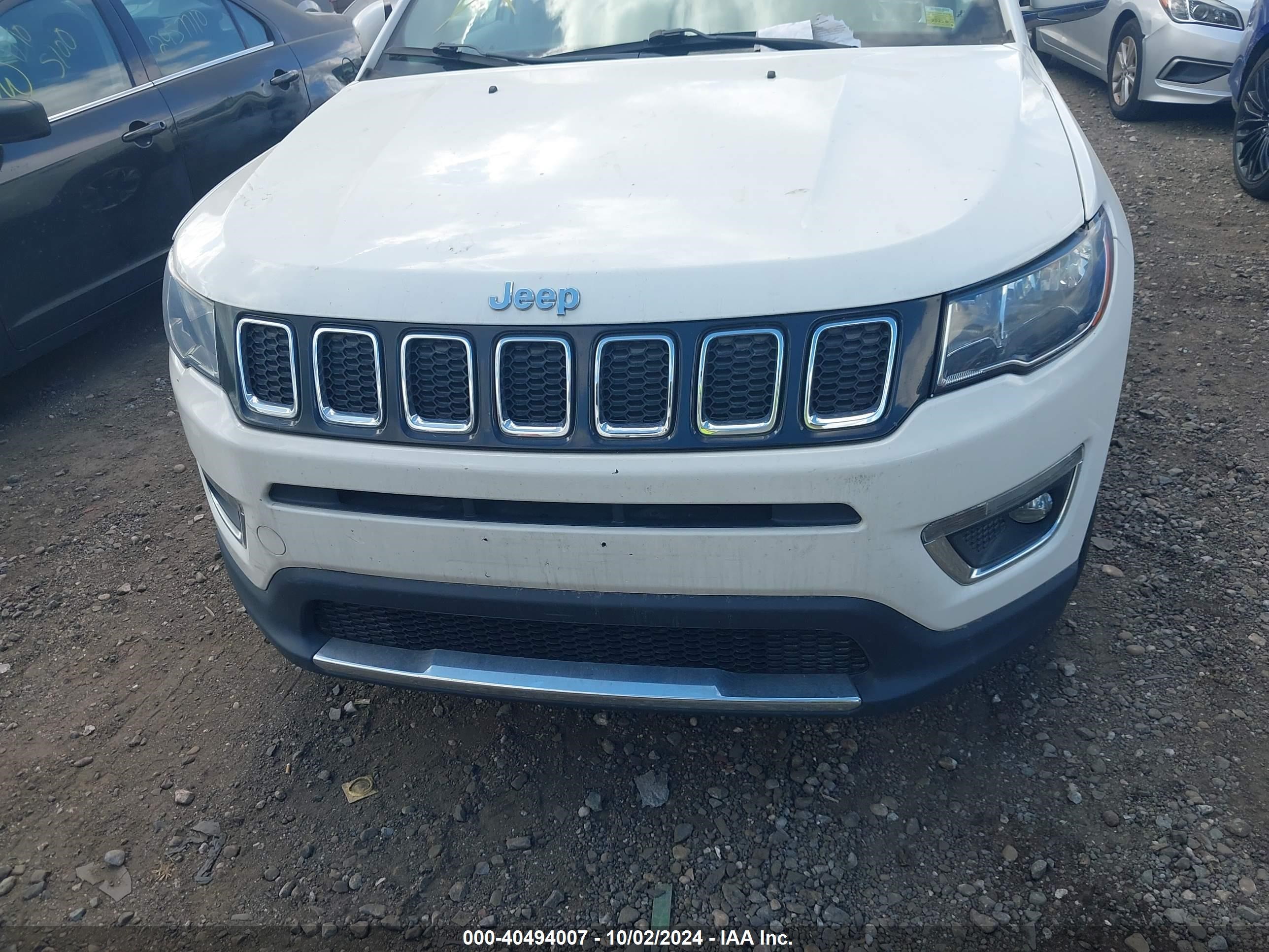 2020 Jeep Compass Limited Fwd White vin: 3C4NJCCB2LT211323