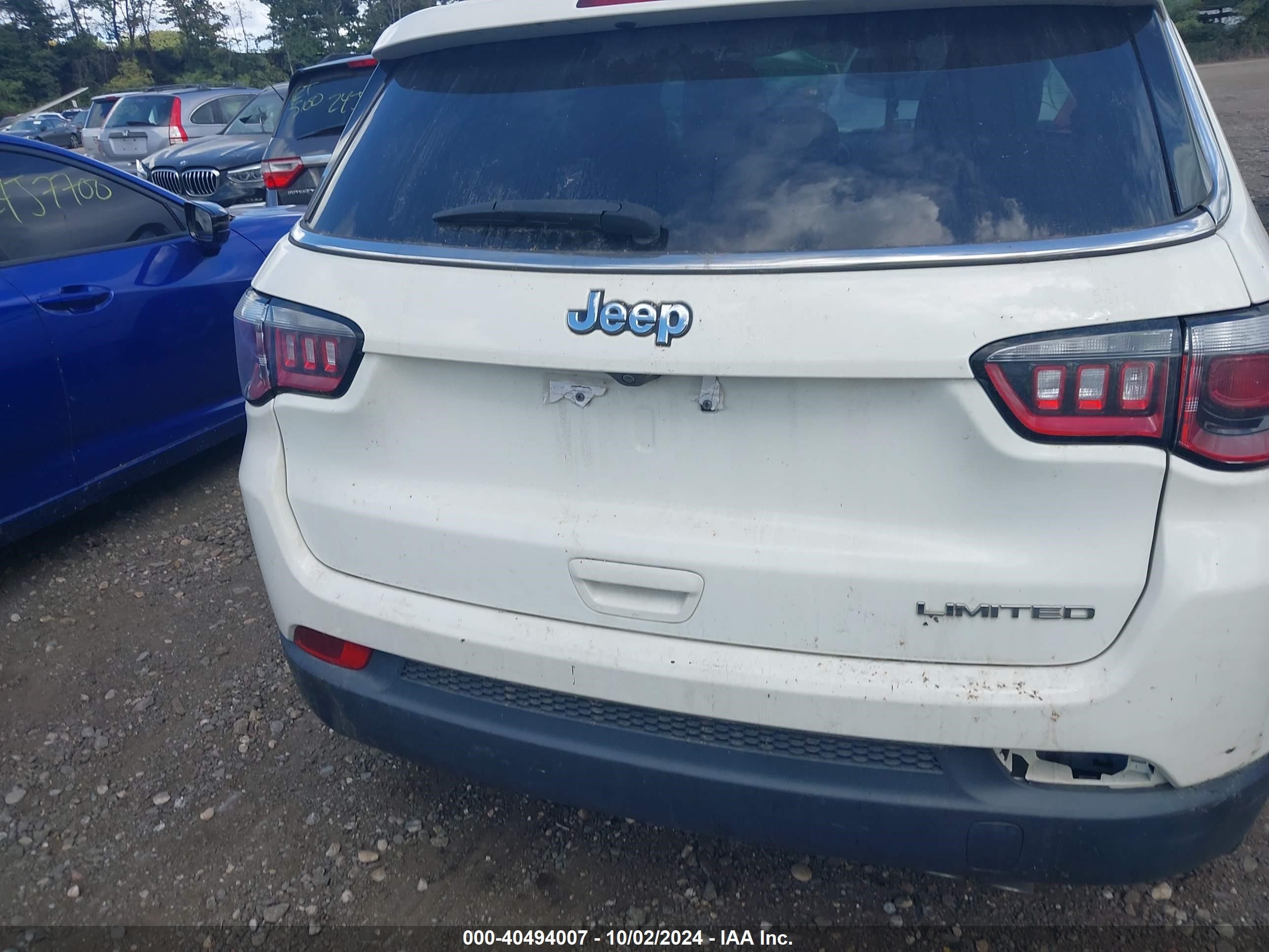 2020 Jeep Compass Limited Fwd White vin: 3C4NJCCB2LT211323