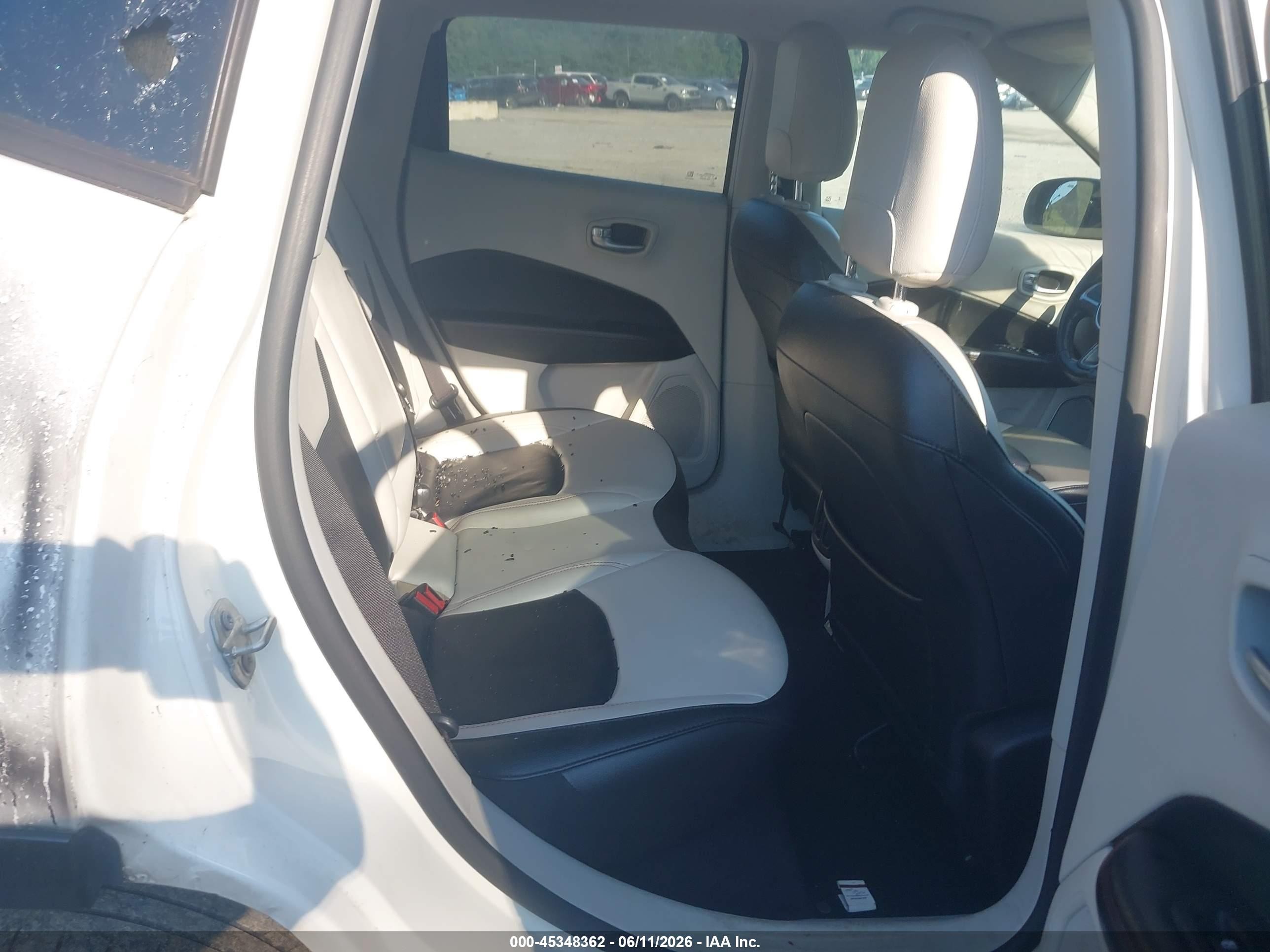 2021 Jeep Compass Limited Fwd White vin: 3C4NJCCB6MT511478