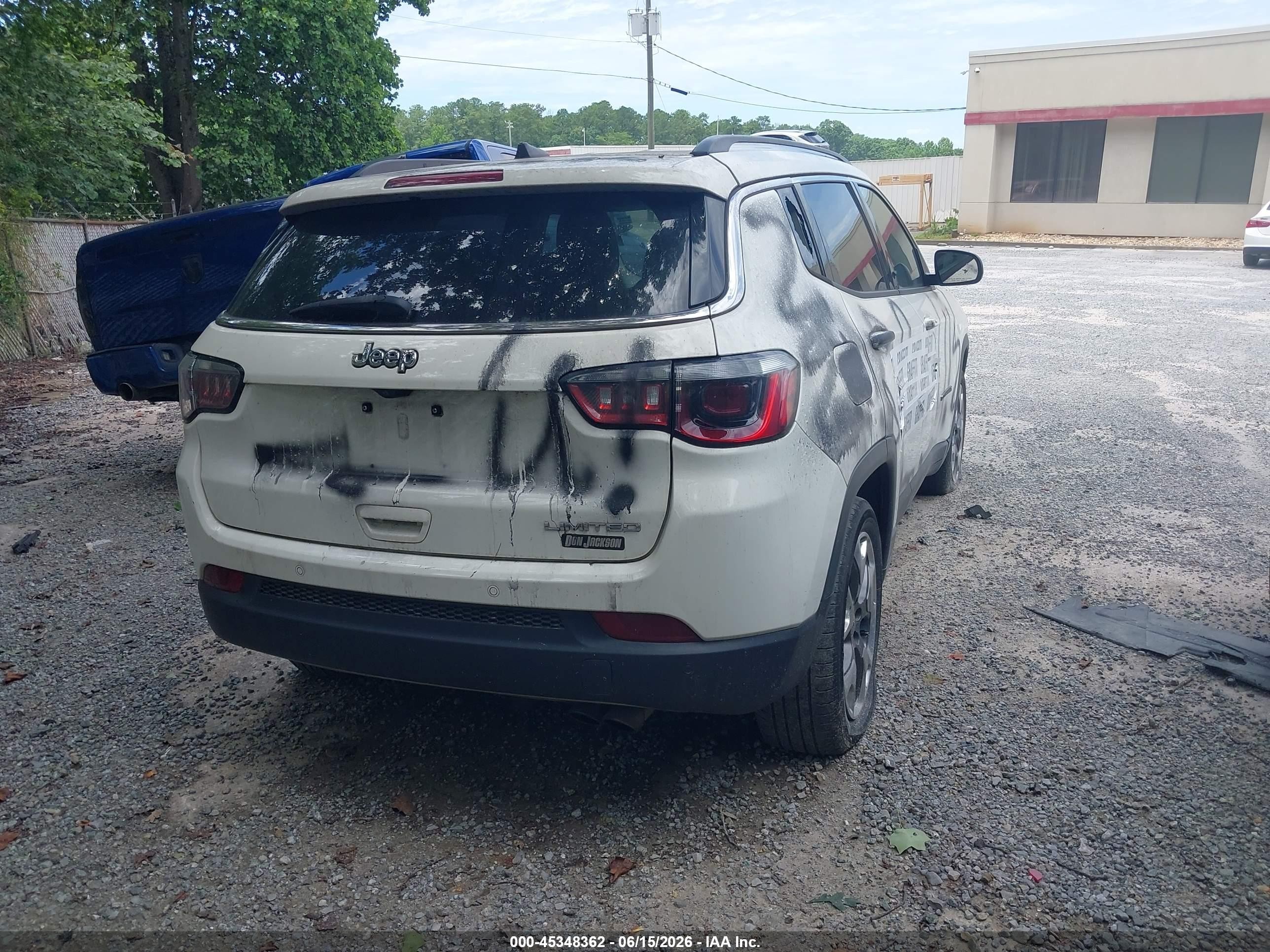 2021 Jeep Compass Limited Fwd White vin: 3C4NJCCB6MT511478