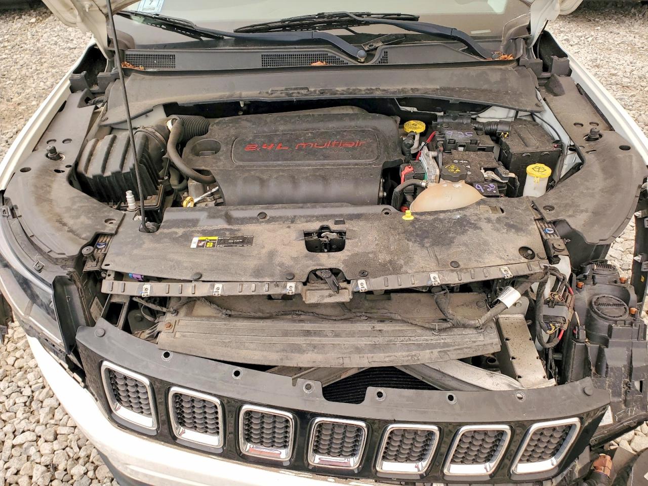 2017 Jeep Compass Sport White vin: 3C4NJDAB1HT667006