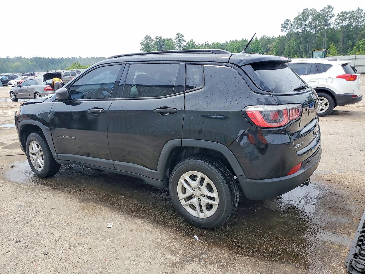2017 Jeep Compass Sport Black vin: 3C4NJDAB3HT656492