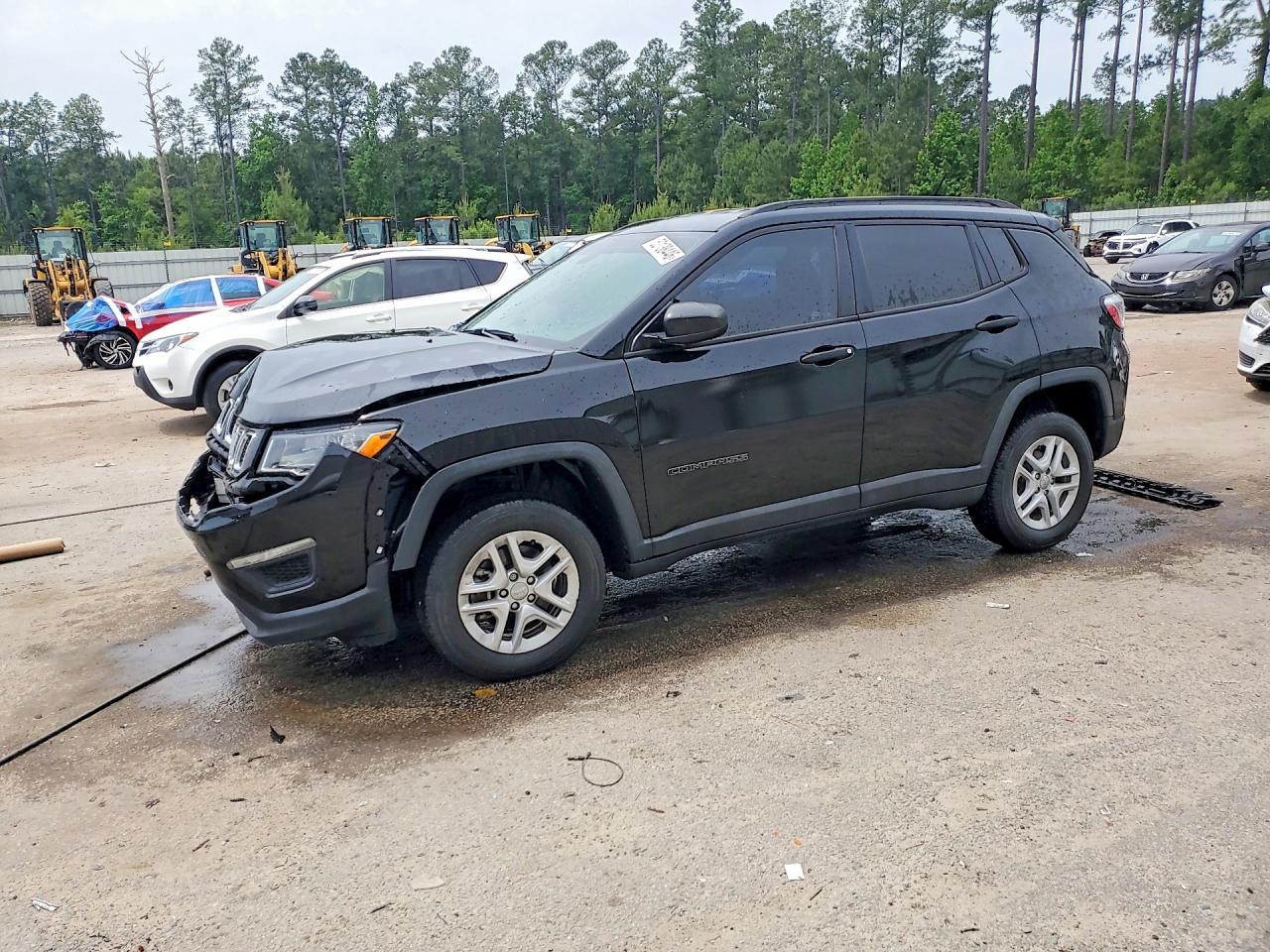2017 Jeep Compass Sport Black vin: 3C4NJDAB3HT656492