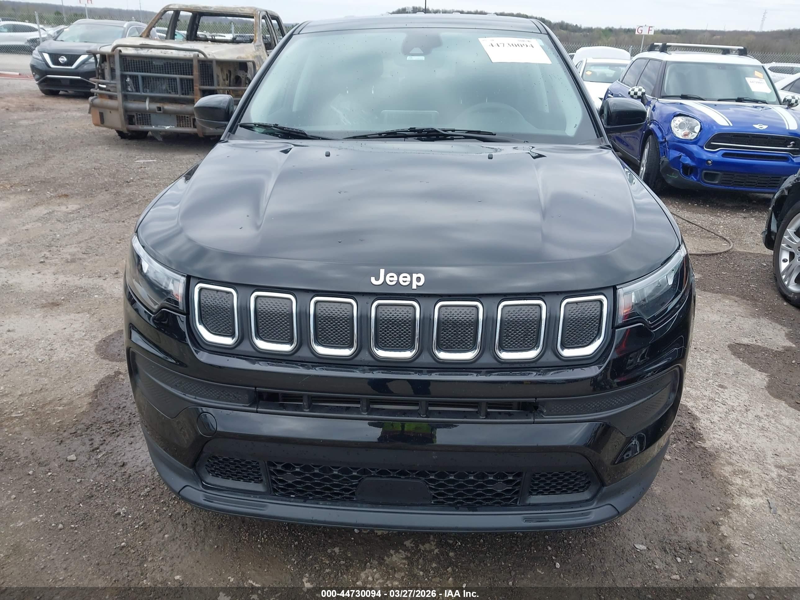 2022 Jeep Compass Sport 4x4 Black vin: 3C4NJDAB5NT167703