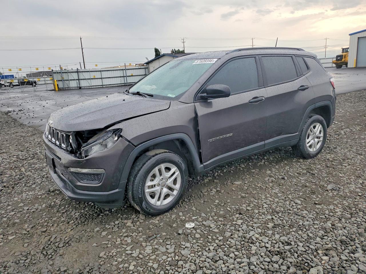 2018 Jeep Compass Sport Серый vin: 3C4NJDAB8JT481663