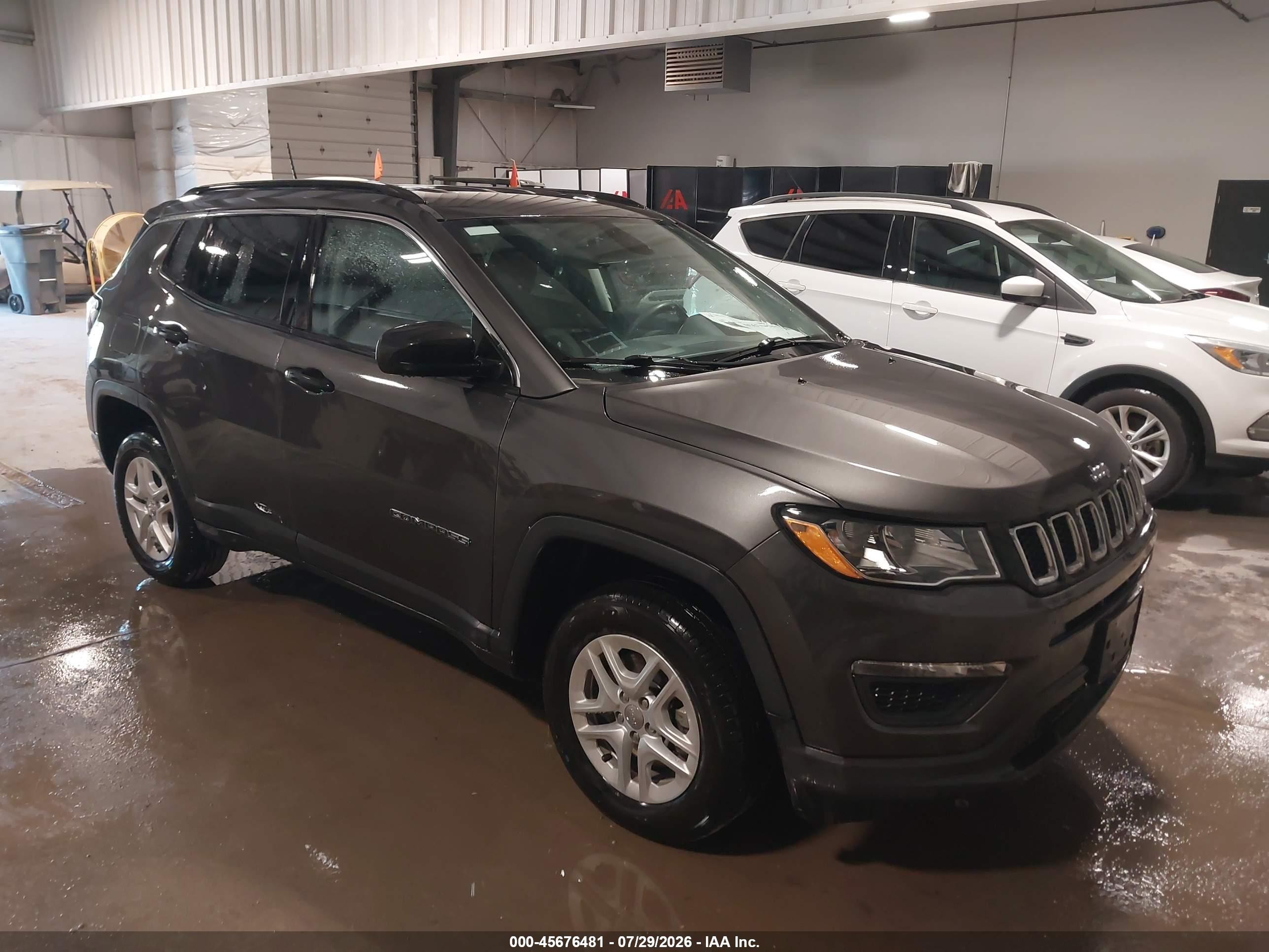 2019 Jeep Compass Sport 4x4 Black vin: 3C4NJDAB9KT649960