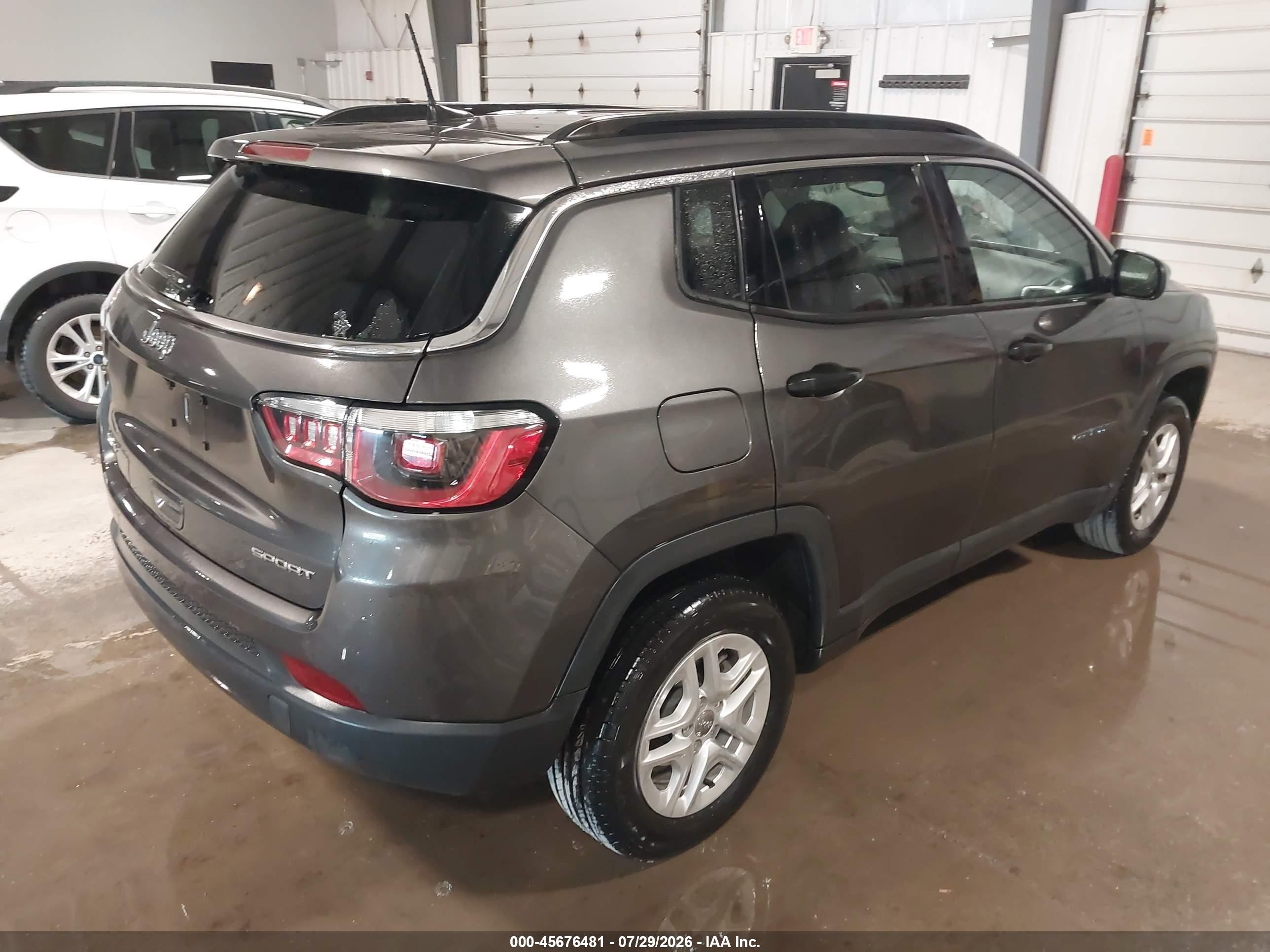 2019 Jeep Compass Sport 4x4 Black vin: 3C4NJDAB9KT649960