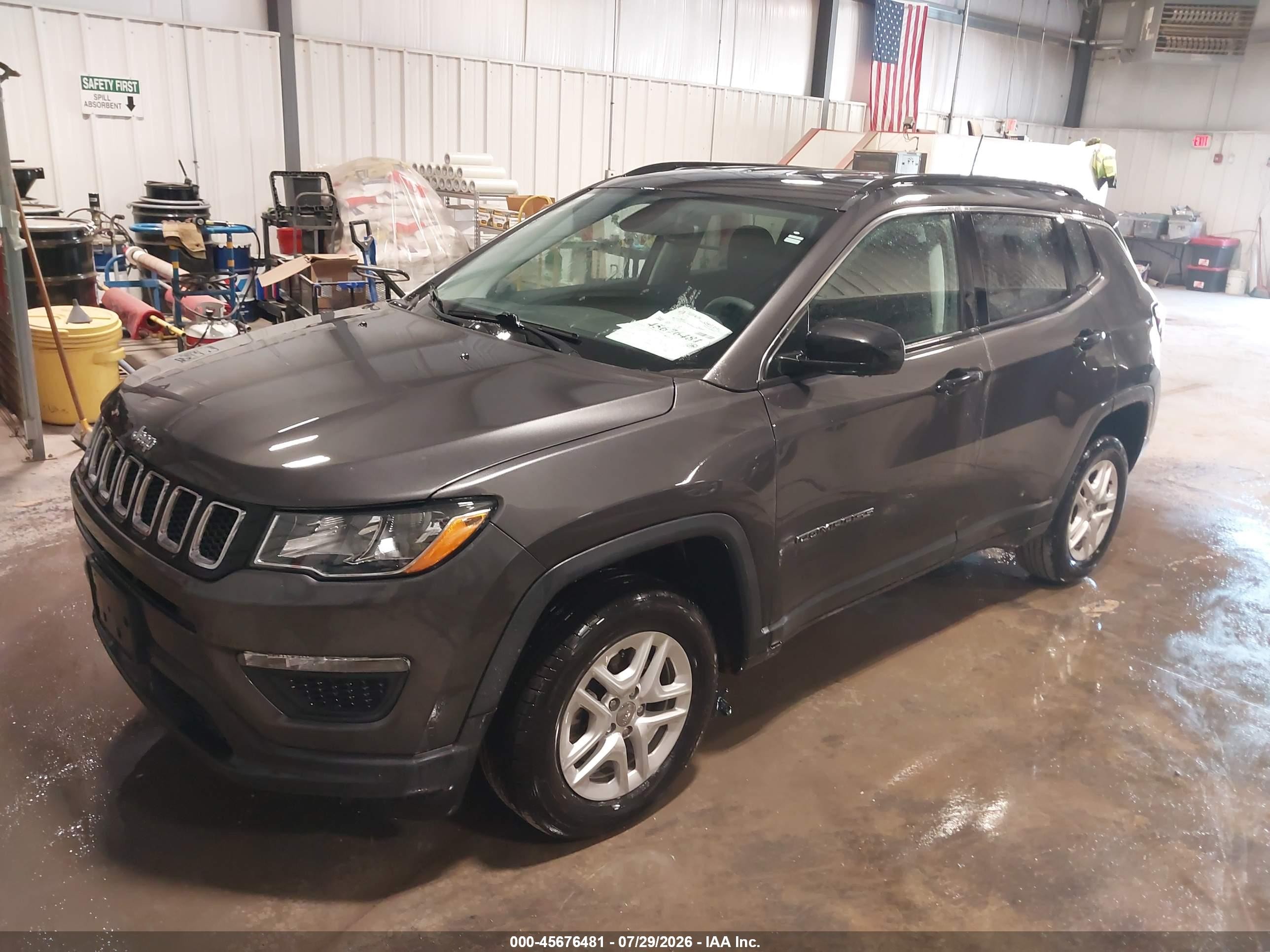 2019 Jeep Compass Sport 4x4 Black vin: 3C4NJDAB9KT649960