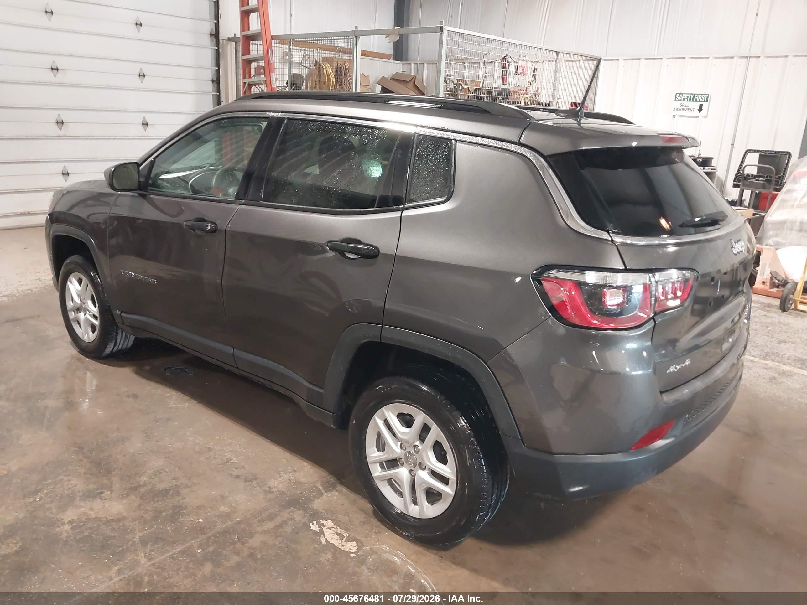 2019 Jeep Compass Sport 4x4 Black vin: 3C4NJDAB9KT649960