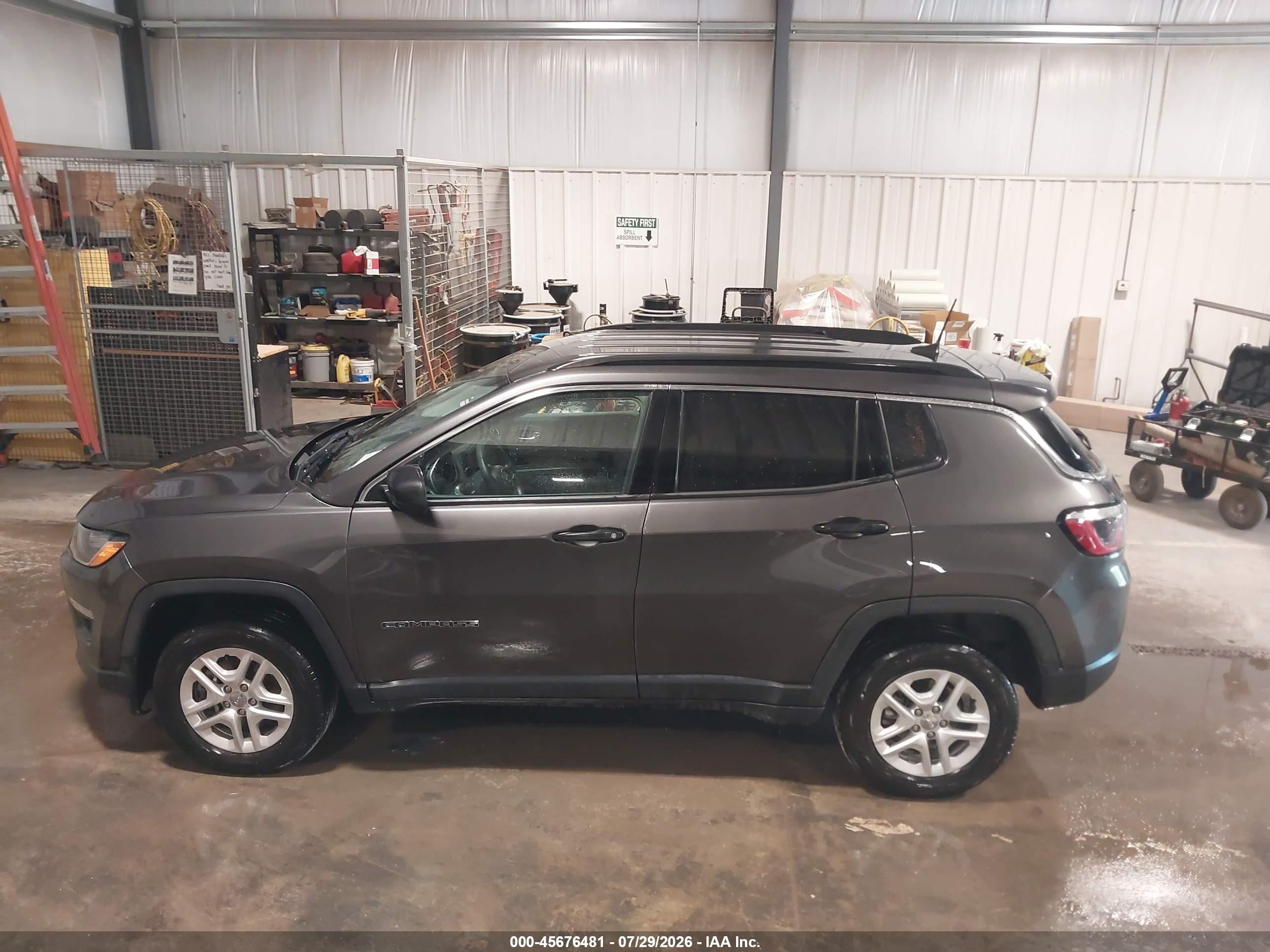 2019 Jeep Compass Sport 4x4 Black vin: 3C4NJDAB9KT649960
