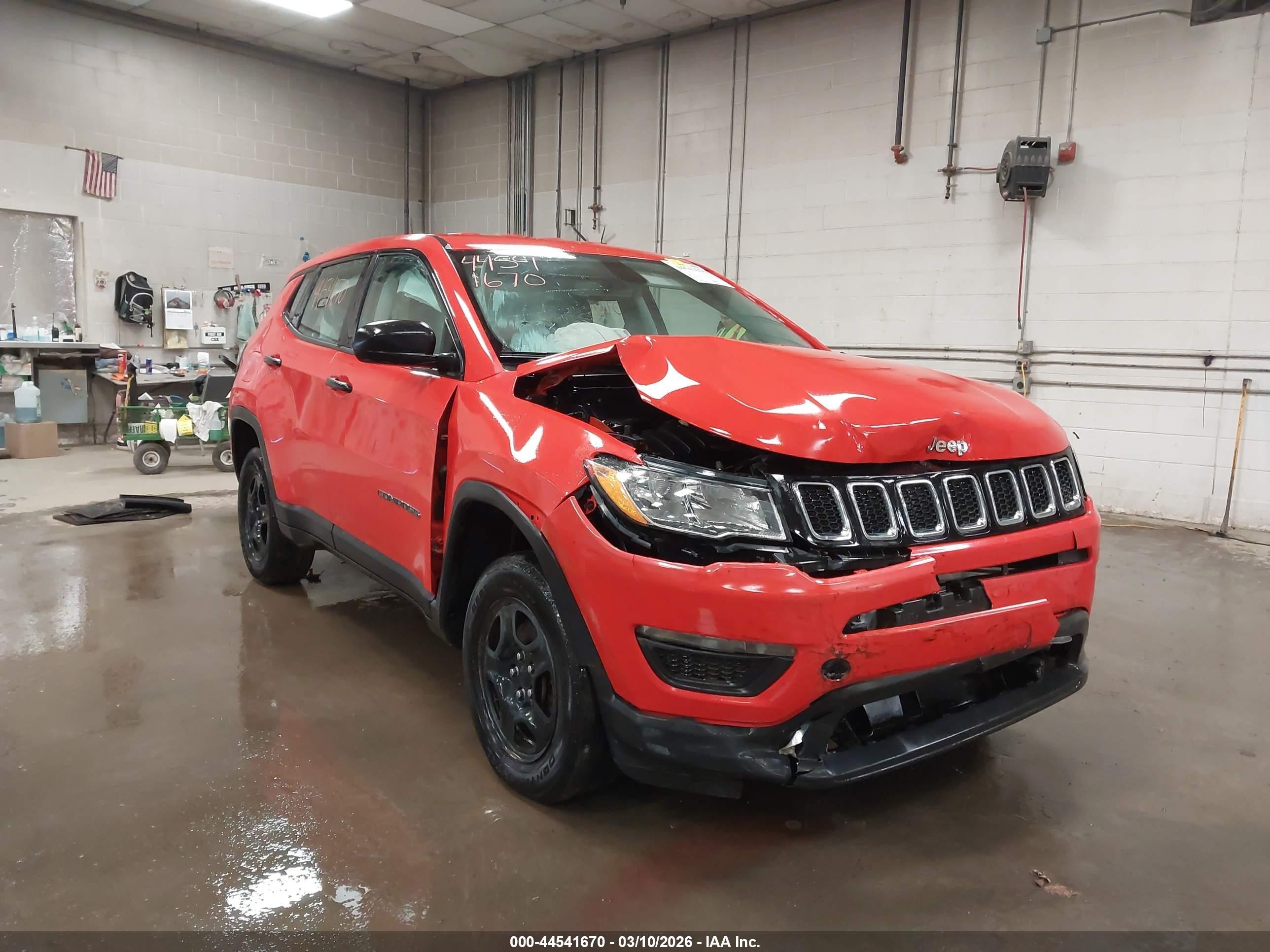 2021 Jeep Compass Sport 4x4 Orange vin: 3C4NJDAB9MT551644