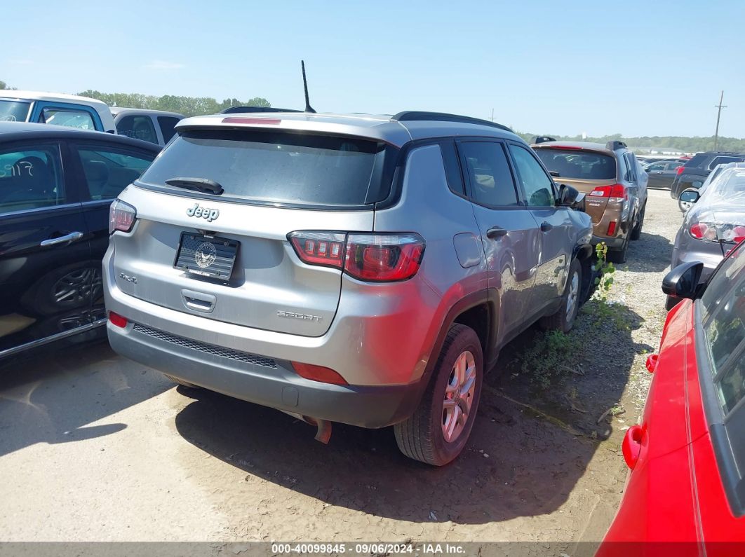 2018 Jeep Compass Sport 4x4 Silver vin: 3C4NJDABXJT189836