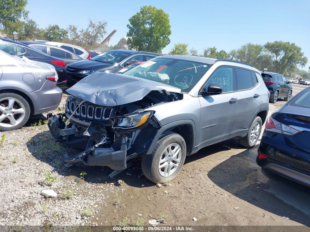 2018 Jeep Compass Sport 4x4 Silver vin: 3C4NJDABXJT189836