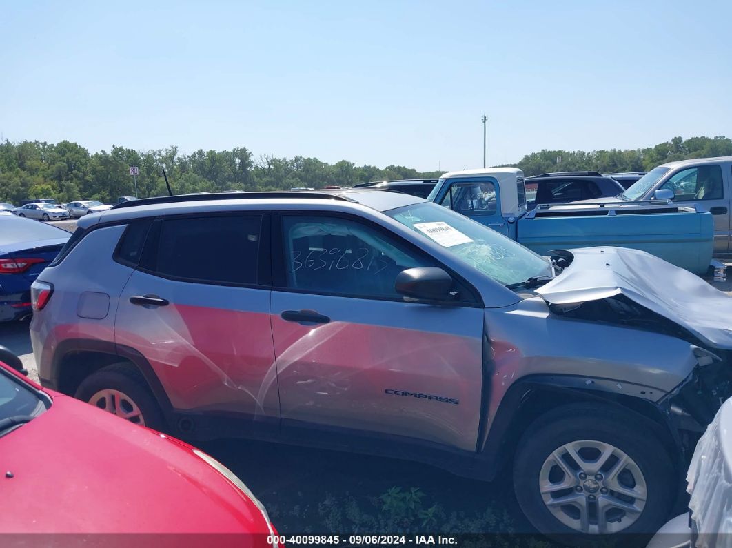 2018 Jeep Compass Sport 4x4 Silver vin: 3C4NJDABXJT189836